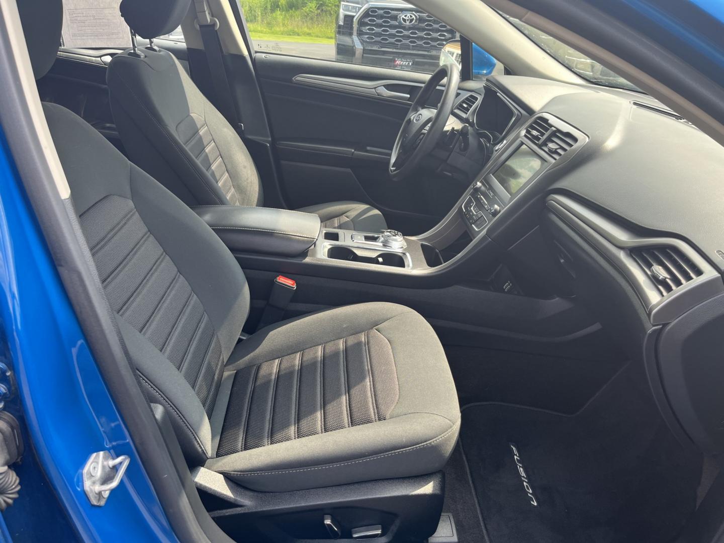 2020 Blue /Black Ford Fusion SE AWD (3FA6P0T99LR) with an 2.0L I4 DOHC 16V Turbo engine, Automatic transmission, located at 11115 Chardon Rd. , Chardon, OH, 44024, (440) 214-9705, 41.580246, -81.241943 - 2020 Ford Fusion SE AWD – Efficient Turbo Sedan with Fresh Tires and Advanced Safety Features! This 2020 Ford Fusion SE AWD is a stylish and capable midsize sedan that offers strong performance and confident all-weather handling. Powered by a responsive 2.0L Turbocharged EcoBoost I4 engine paired- Photo#34