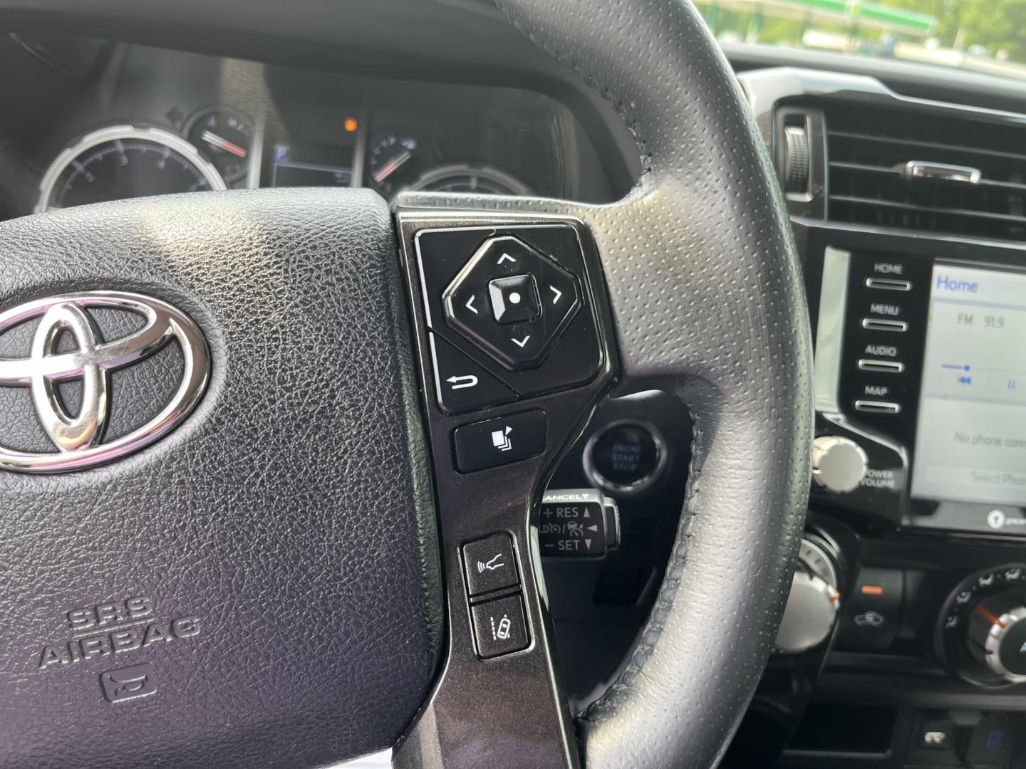 2021 Blue /Black Toyota 4Runner TRD Off-road Premium 4WD (JTERU5JR0M5) with an 4.0L V6 DOHC 24V engine, Automatic transmission, located at 11115 Chardon Rd. , Chardon, OH, 44024, (440) 214-9705, 41.580246, -81.241943- Photo#22