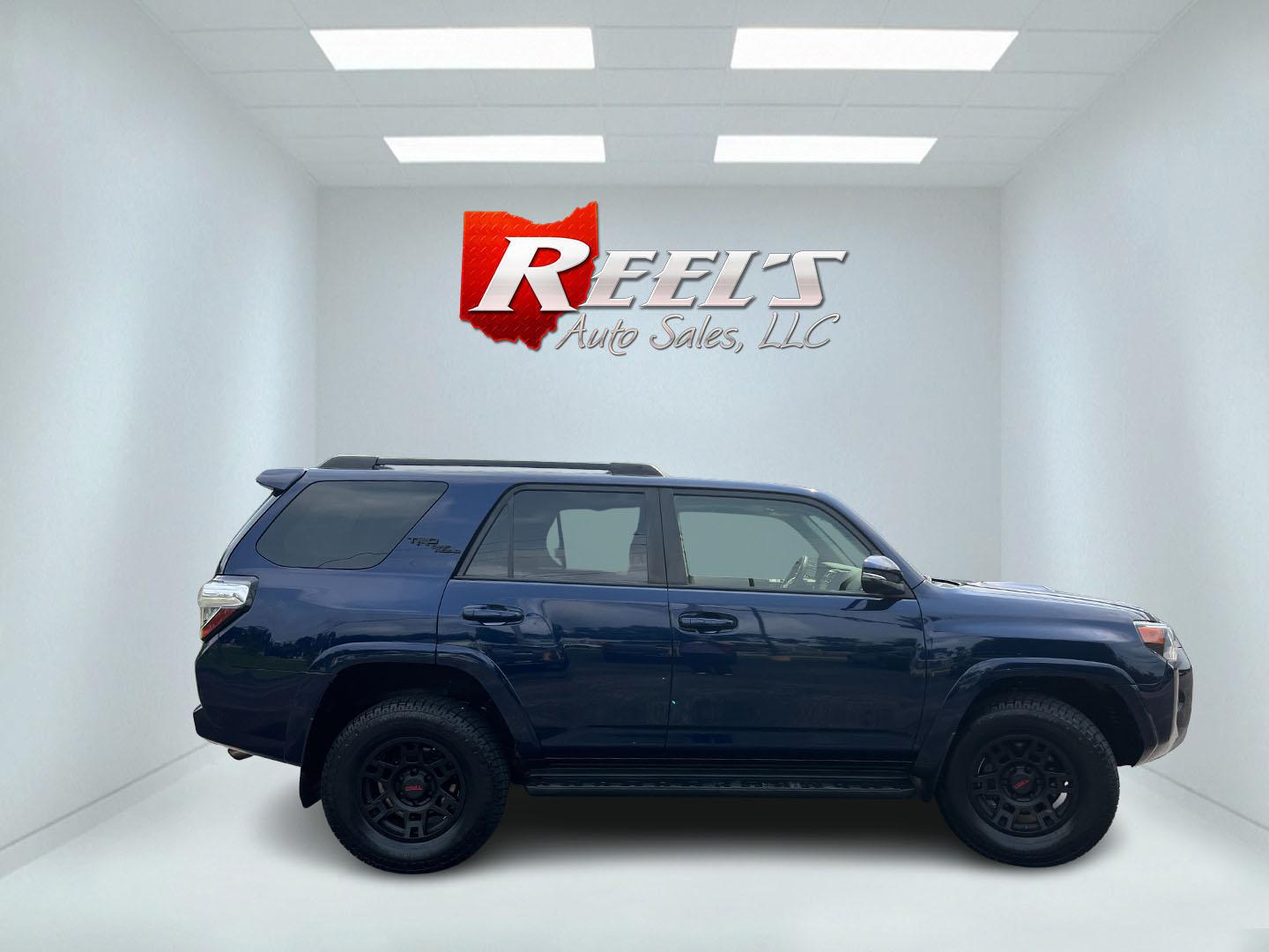 2021 Blue /Black Toyota 4Runner TRD Off-road Premium 4WD (JTERU5JR0M5) with an 4.0L V6 DOHC 24V engine, Automatic transmission, located at 11115 Chardon Rd. , Chardon, OH, 44024, (440) 214-9705, 41.580246, -81.241943- Photo#6