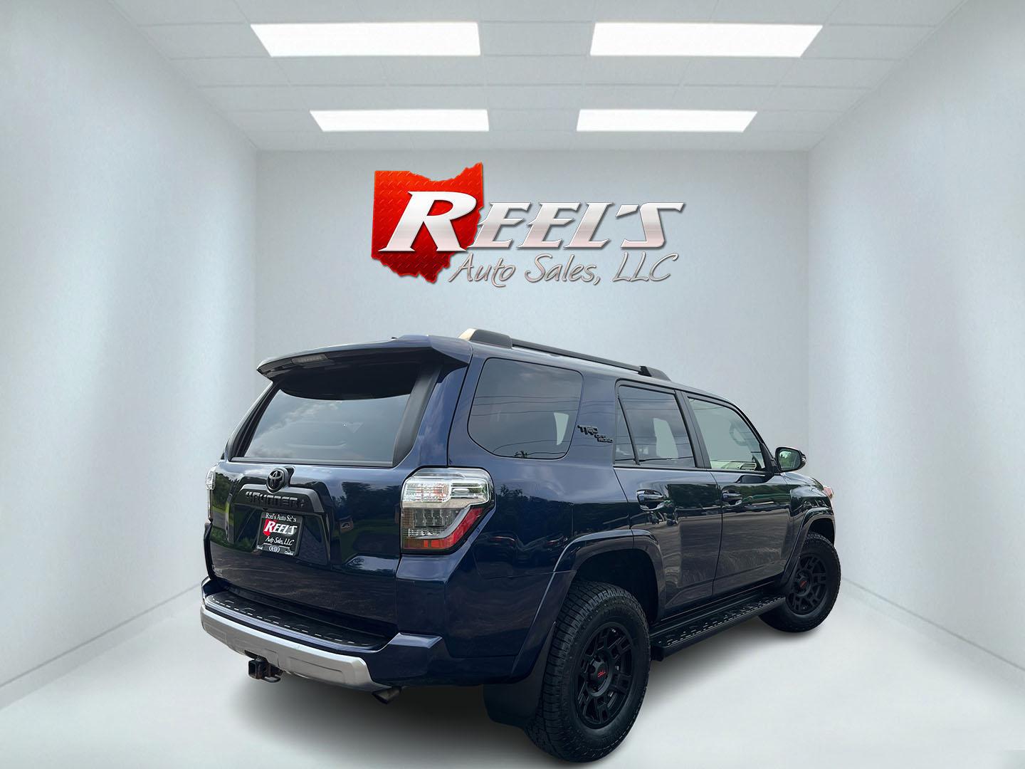 2021 Blue /Black Toyota 4Runner TRD Off-road Premium 4WD (JTERU5JR0M5) with an 4.0L V6 DOHC 24V engine, Automatic transmission, located at 11115 Chardon Rd. , Chardon, OH, 44024, (440) 214-9705, 41.580246, -81.241943- Photo#7
