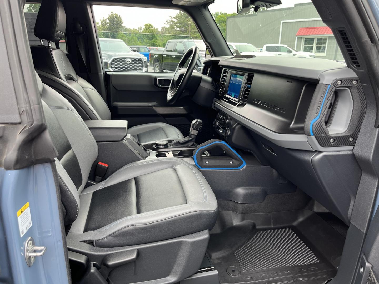 2023 Gray /Black Ford Bronco Black Diamond 4-Door (1FMDE5BH5PL) with an 2.3L I4 Turbo engine, Automatic transmission, located at 11115 Chardon Rd. , Chardon, OH, 44024, (440) 214-9705, 41.580246, -81.241943 - 2023 Ford Bronco Black Diamond 4WD – Rugged Off-Road Icon with Turbo Power and Modern Features! This 2023 Ford Bronco Black Diamond 4WD is a capable and adventure-ready SUV that offers serious off-road performance and everyday usability. Powered by a responsive 2.3L Turbocharged EcoBoost I4 engin- Photo#35