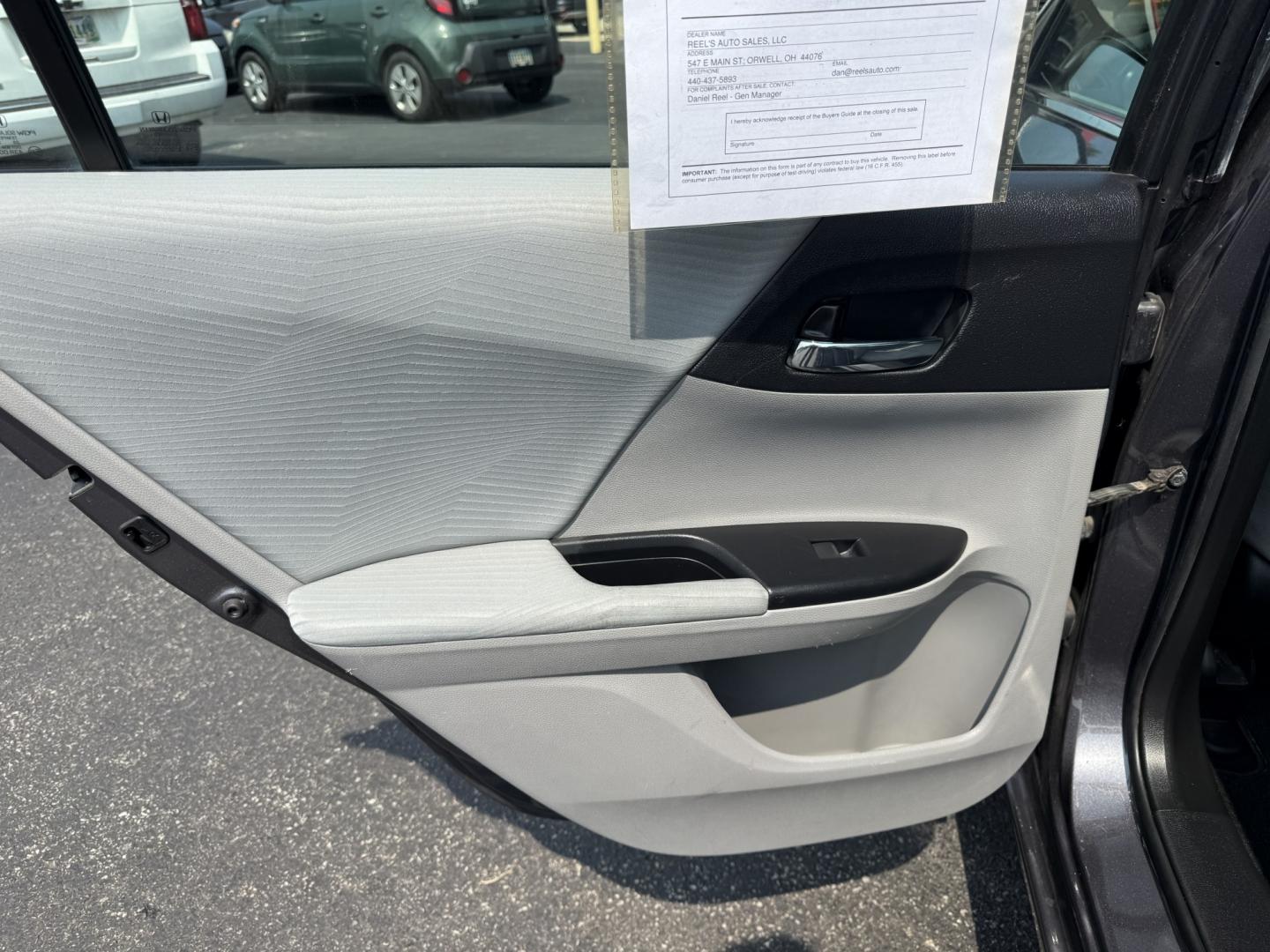 2017 Gray /Gray Honda Accord LX Sedan CVT (1HGCR2F31HA) with an 2.4L I4 DOHC 16V engine, Automatic transmission, located at 547 E. Main St., Orwell, OH, 44076, (440) 437-5893, 41.535435, -80.847855 - 2017 Honda Accord LX – Smooth, Efficient, and Built to Make Every Drive Easier There’s a reason so many people trust the Accord year after year. This 2017 Honda Accord LX continues that tradition with a refined 2.4L K24 engine that delivers an impressive 36 MPG highway. Switch between ECO Mode- Photo#32