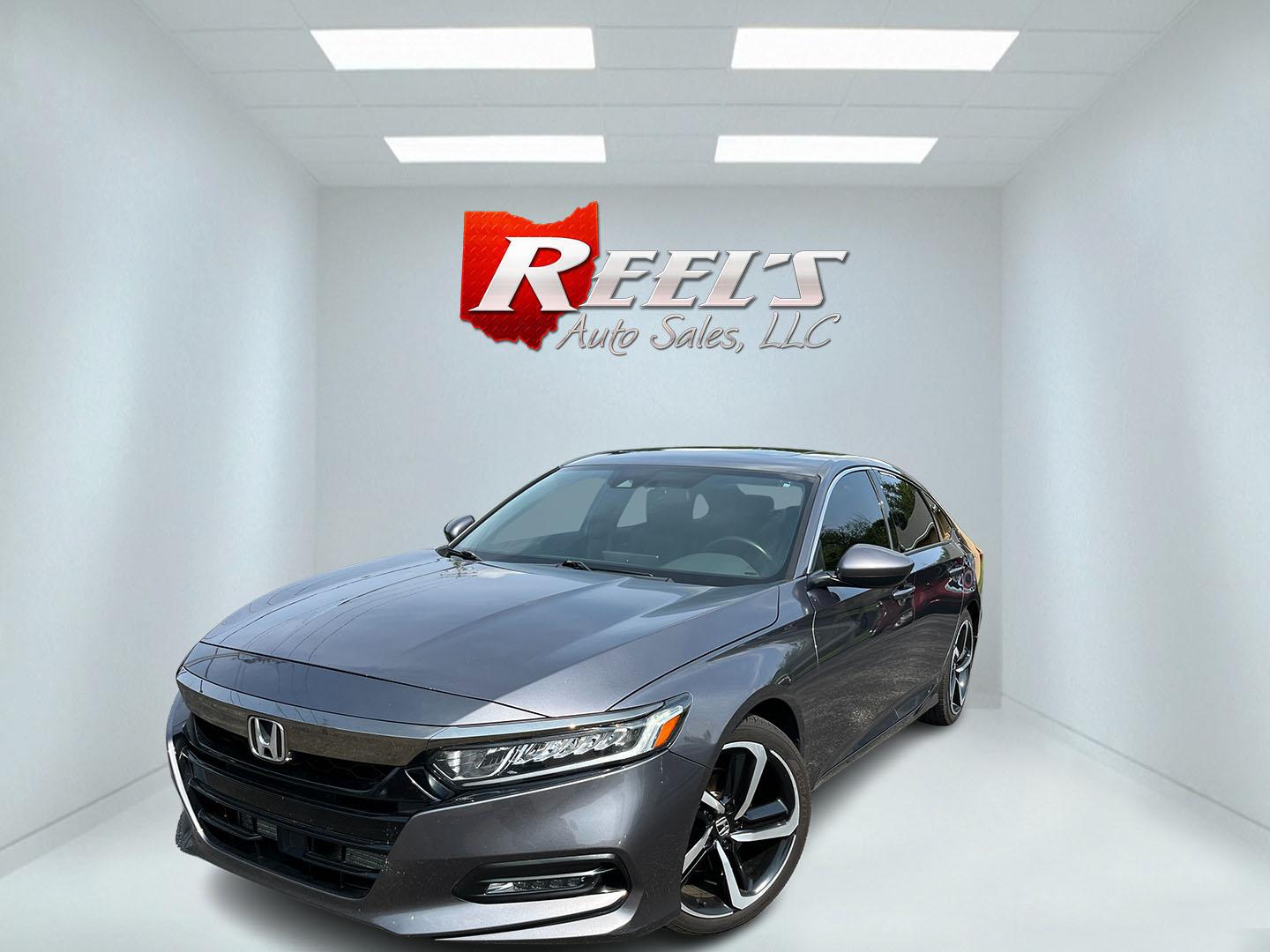 2019 Gray /Black Honda Accord Sport 2.0T (1HGCV2F34KA) with an 2.0L I4 DOHC 16V TURBO engine, Automatic transmission, located at 547 E. Main St., Orwell, OH, 44076, (440) 437-5893, 41.535435, -80.847855 - 2019 Honda Accord 2.0T Sport – The Sport Sedan That Turns Daily Drives into Something Better There’s a difference between a car that simply gets you there and one that makes you look forward to the drive. This 2019 Honda Accord 2.0T Sport delivers that difference. Under the hood, the responsive- Photo#0