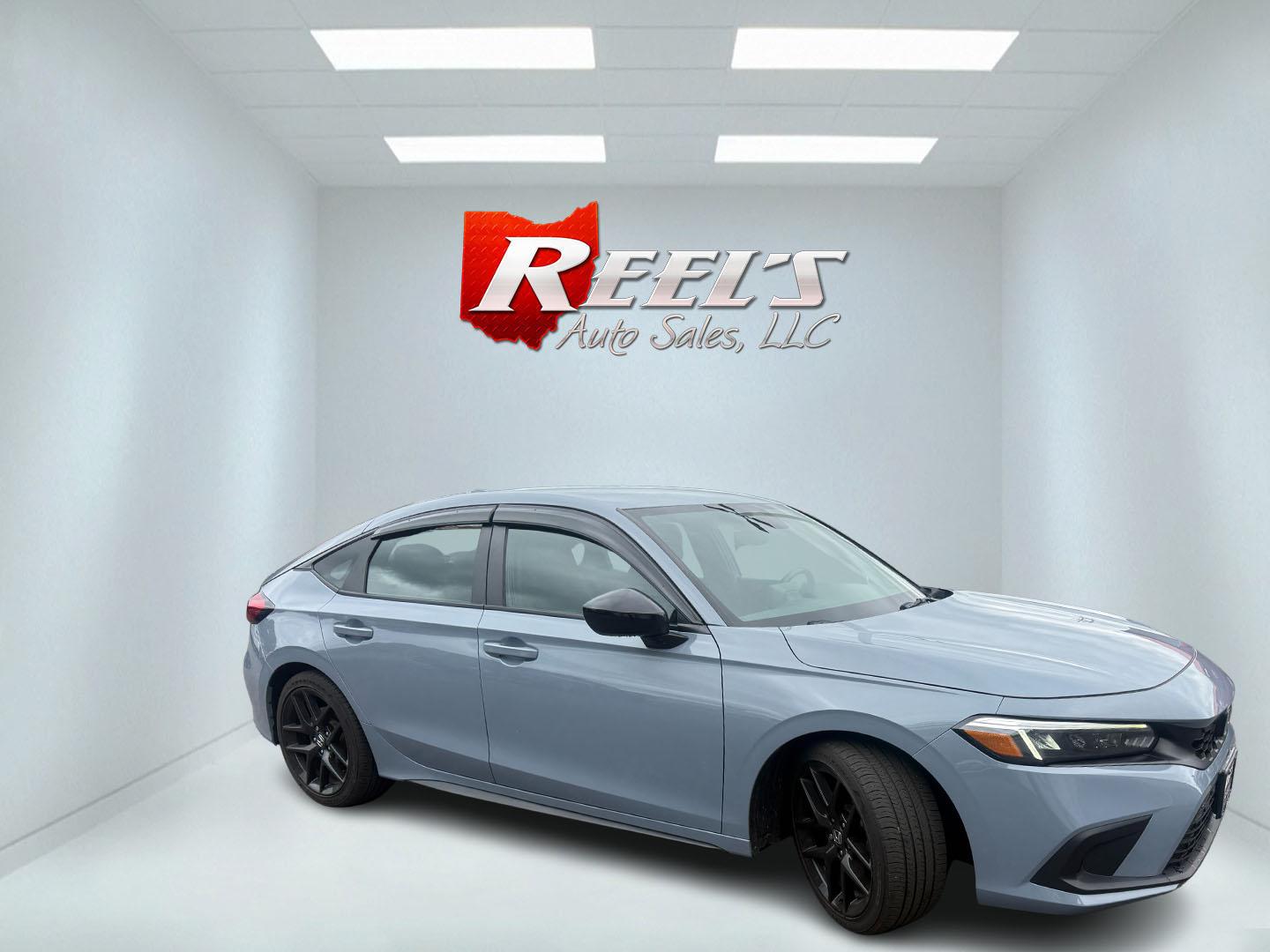 2024 Gray /Black Honda Civic Sport (19XFL2H87RE) with an 2.0L I4 DOHC 16V engine, Automatic transmission, located at 547 E. Main St., Orwell, OH, 44076, (440) 437-5893, 41.535435, -80.847855 - 2024 Honda Civic Hatch Sport – Modern Style with Strong Efficiency and Everyday Tech If you want a compact car that feels current, efficient, and enjoyable to drive, this 2024 Honda Civic Hatch Sport is a strong match. The responsive 2.0L engine delivers a solid balance of performance and fuel ec- Photo#4