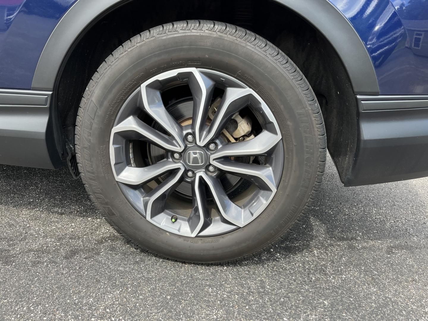 2022 Blue Honda CR-V Hybrid EX-L (5J6RT6H84NL) with an 2.0L I4 DOHC 16V HYBRID engine, Automatic transmission, located at 11115 Chardon Rd. , Chardon, OH, 44024, (440) 214-9705, 41.580246, -81.241943- Photo#10