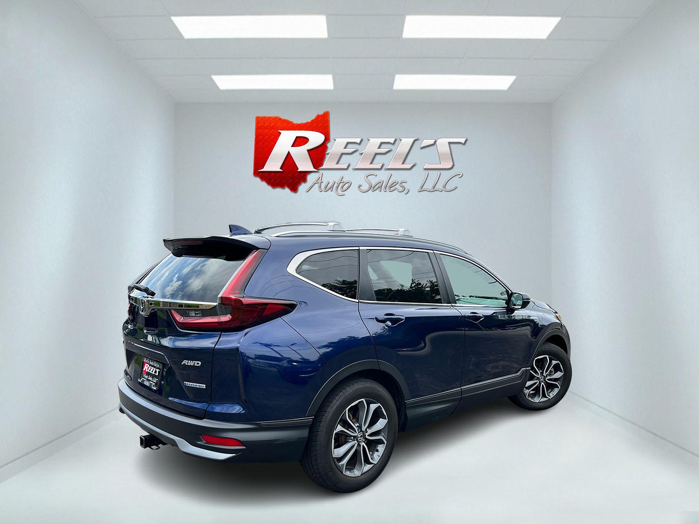 2022 Blue Honda CR-V Hybrid EX-L (5J6RT6H84NL) with an 2.0L I4 DOHC 16V HYBRID engine, Automatic transmission, located at 11115 Chardon Rd. , Chardon, OH, 44024, (440) 214-9705, 41.580246, -81.241943- Photo#6