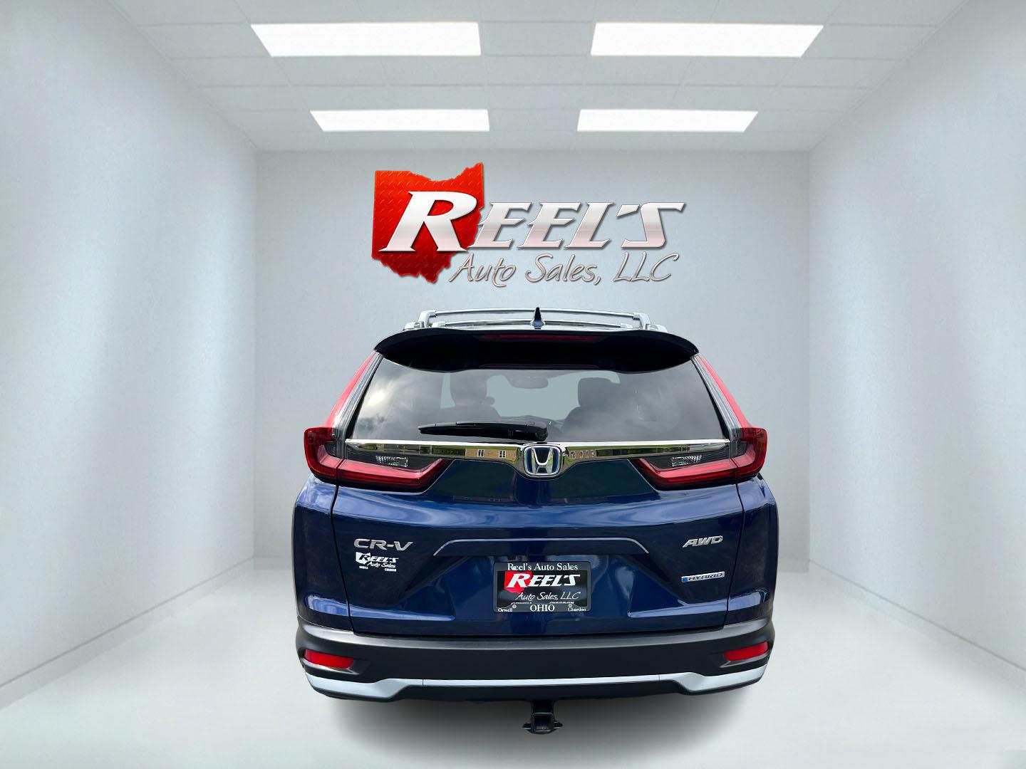 2022 Blue Honda CR-V Hybrid EX-L (5J6RT6H84NL) with an 2.0L I4 DOHC 16V HYBRID engine, Automatic transmission, located at 11115 Chardon Rd. , Chardon, OH, 44024, (440) 214-9705, 41.580246, -81.241943- Photo#8