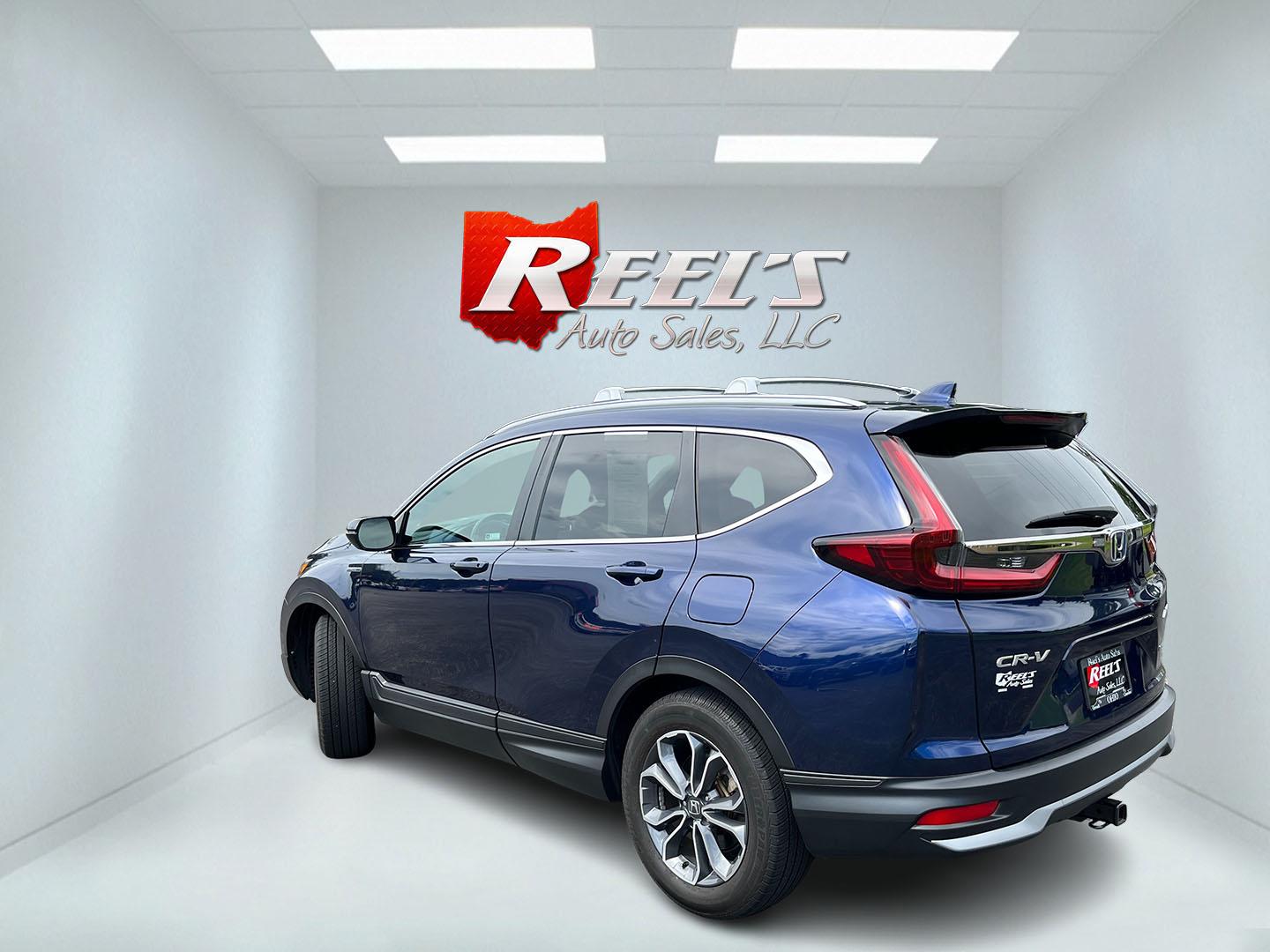 2022 Blue Honda CR-V Hybrid EX-L (5J6RT6H84NL) with an 2.0L I4 DOHC 16V HYBRID engine, Automatic transmission, located at 11115 Chardon Rd. , Chardon, OH, 44024, (440) 214-9705, 41.580246, -81.241943- Photo#9