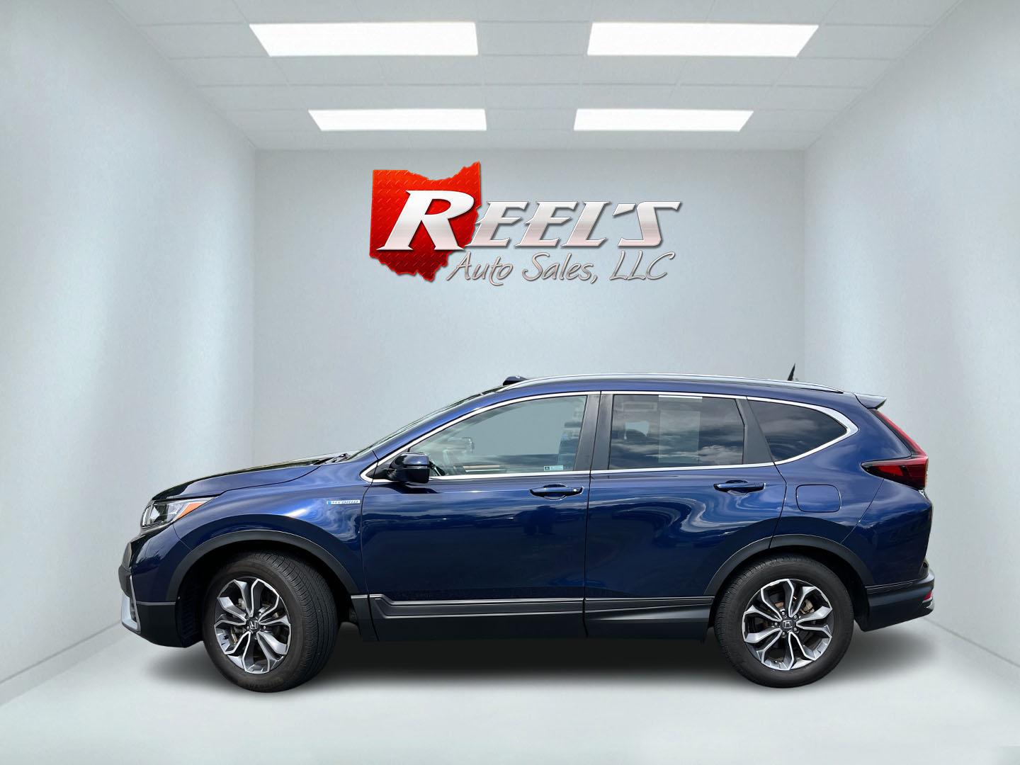 2022 Blue Honda CR-V Hybrid EX-L (5J6RT6H84NL) with an 2.0L I4 DOHC 16V HYBRID engine, Automatic transmission, located at 11115 Chardon Rd. , Chardon, OH, 44024, (440) 214-9705, 41.580246, -81.241943- Photo#11