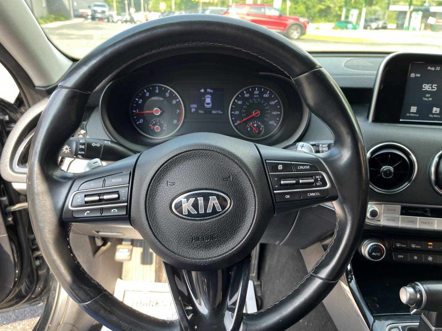 2018 Black /Black Kia Stinger Base RWD (KNAE15LA7J6) with an 2.0L I4 DOHC 16V Turbo engine, Automatic transmission, located at 11115 Chardon Rd. , Chardon, OH, 44024, (440) 214-9705, 41.580246, -81.241943 - 2018 Kia Stinger RWD – A Sporty Fastback with Everyday Usability If you want a sedan that feels more engaging than a typical commuter car, this 2018 Kia Stinger RWD is a strong option. The 2.0L Twin-Scroll Turbo I4 and 8-speed automatic deliver responsive power, while selectable driving modes let- Photo#18
