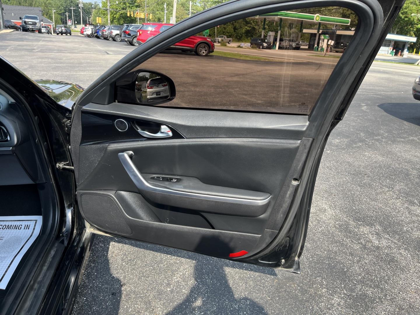 2018 Black /Black Kia Stinger Base RWD (KNAE15LA7J6) with an 2.0L I4 DOHC 16V Turbo engine, Automatic transmission, located at 11115 Chardon Rd. , Chardon, OH, 44024, (440) 214-9705, 41.580246, -81.241943 - 2018 Kia Stinger RWD – A Sporty Fastback with Everyday Usability If you want a sedan that feels more engaging than a typical commuter car, this 2018 Kia Stinger RWD is a strong option. The 2.0L Twin-Scroll Turbo I4 and 8-speed automatic deliver responsive power, while selectable driving modes let- Photo#33