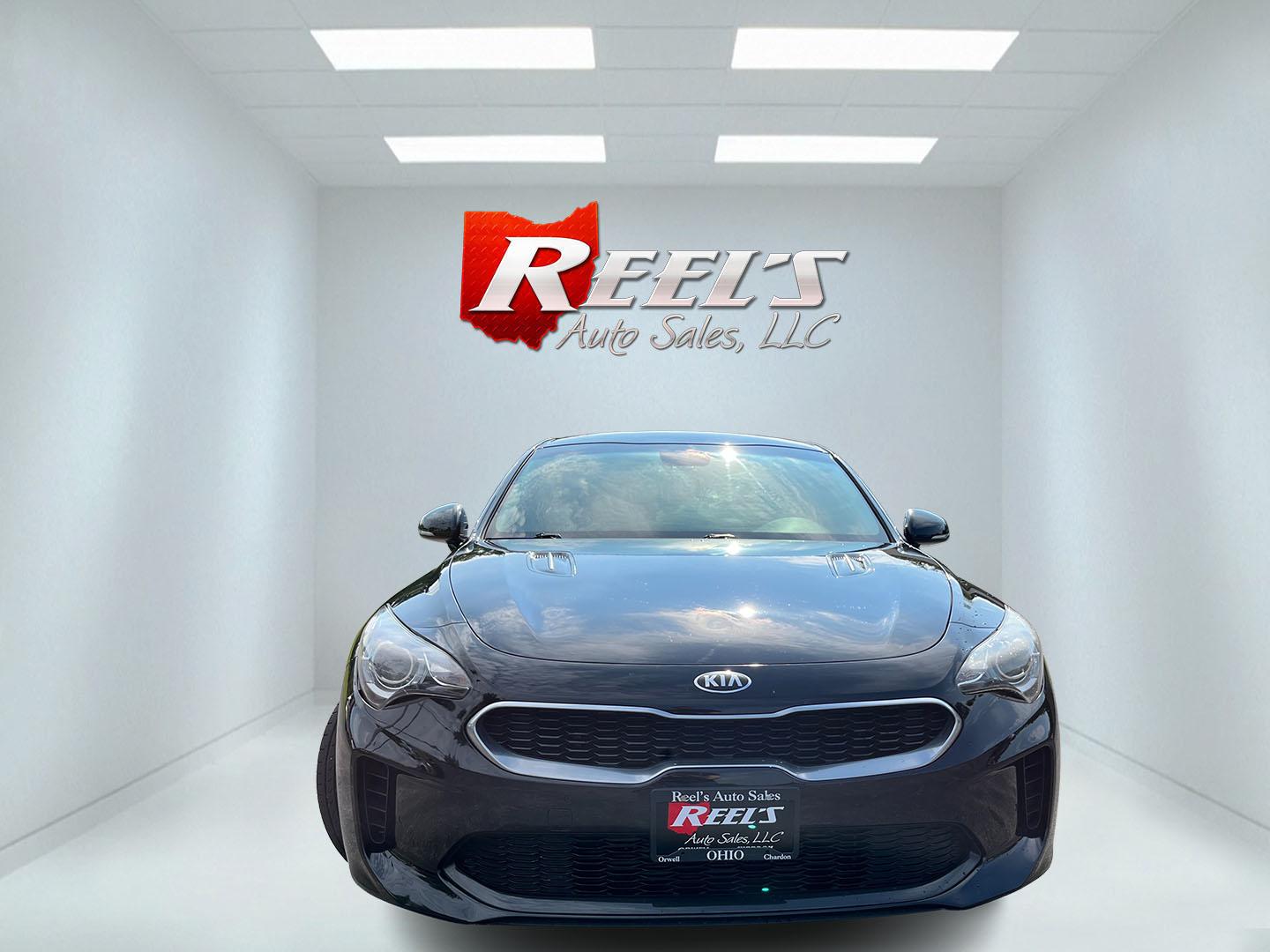 2018 Black /Black Kia Stinger Base RWD (KNAE15LA7J6) with an 2.0L I4 DOHC 16V Turbo engine, Automatic transmission, located at 11115 Chardon Rd. , Chardon, OH, 44024, (440) 214-9705, 41.580246, -81.241943 - 2018 Kia Stinger RWD – A Sporty Fastback with Everyday Usability If you want a sedan that feels more engaging than a typical commuter car, this 2018 Kia Stinger RWD is a strong option. The 2.0L Twin-Scroll Turbo I4 and 8-speed automatic deliver responsive power, while selectable driving modes let- Photo#1