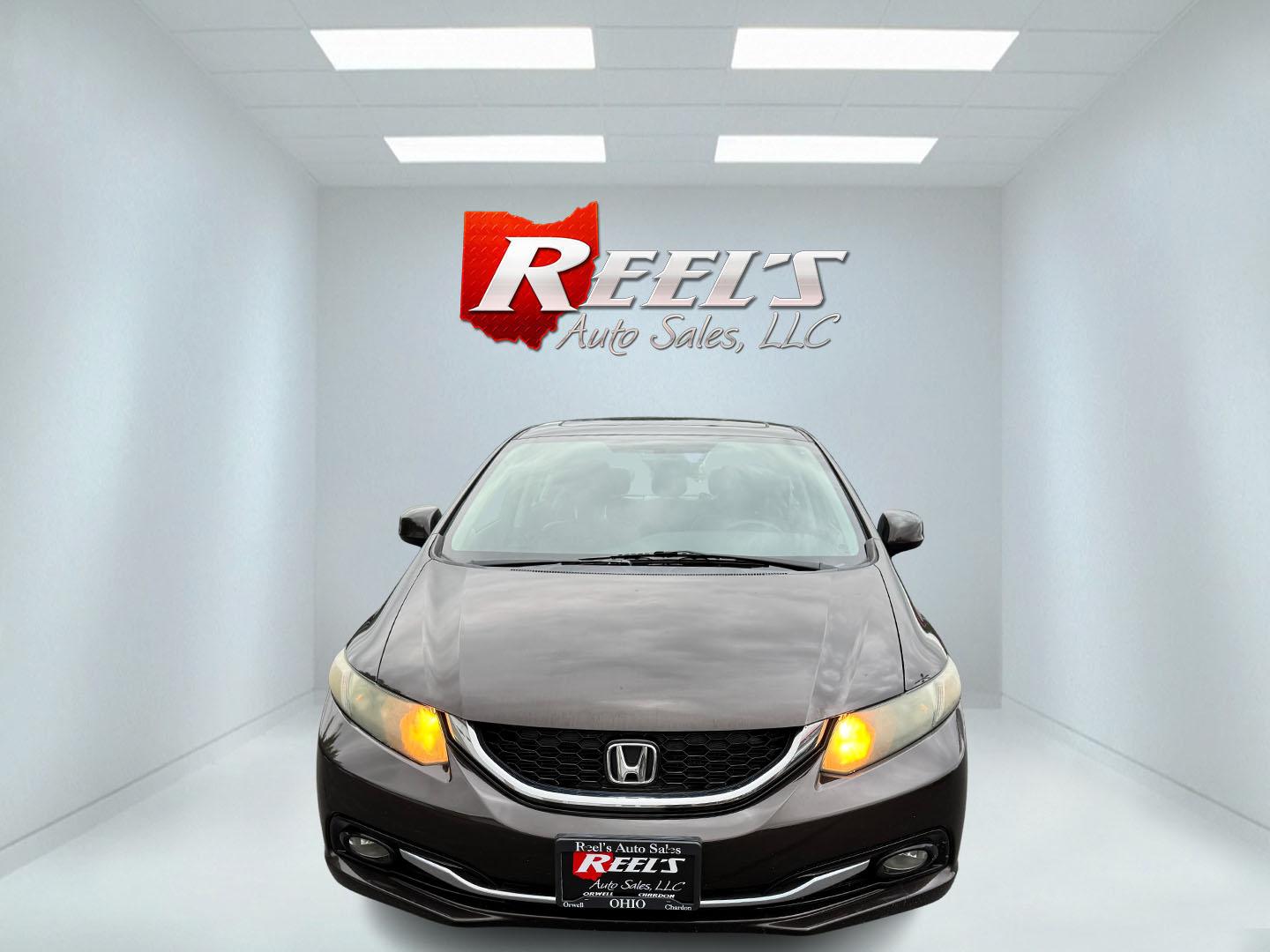 2013 Black /Black Honda Civic EX-L Sedan 5-Speed AT (2HGFB2F98DH) with an 1.8L I4 SOHC 16V engine, Automatic transmission, located at 547 E. Main St., Orwell, OH, 44076, (440) 437-5893, 41.535435, -80.847855 - 2013 Honda Civic EX-L – Efficient, Comfortable, and Easy to Own If you want a compact sedan that prioritizes efficiency and everyday comfort, this 2013 Honda Civic EX-L is a smart option. The reliable 1.8L engine and 5-speed automatic deliver smooth performance and an impressive 39 MPG highway ra- Photo#1