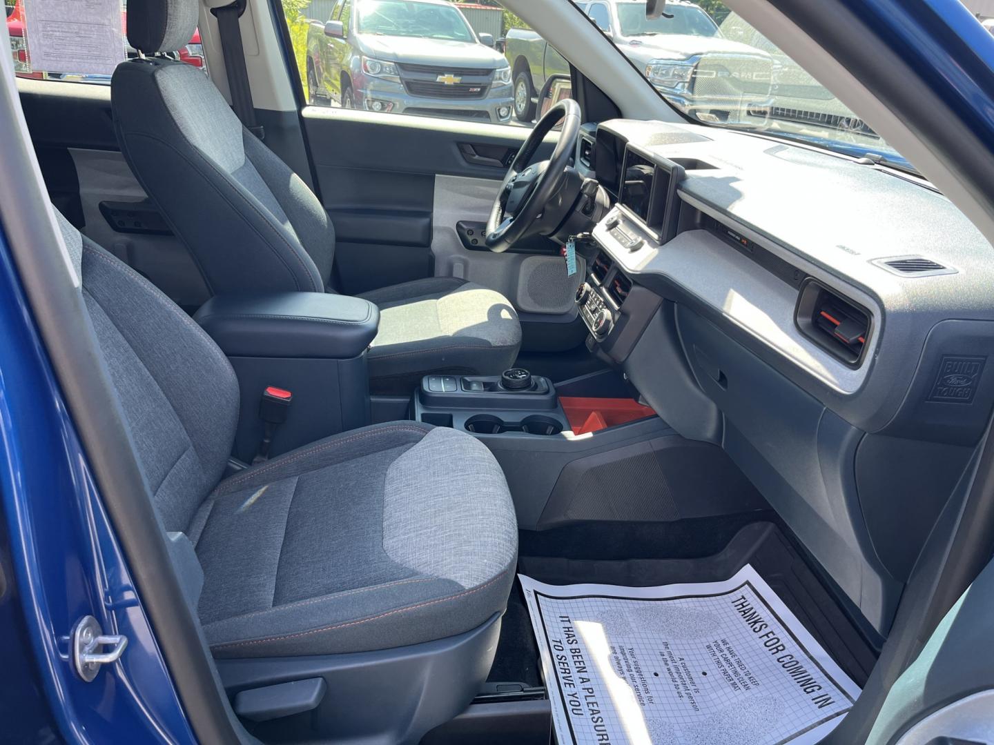 2024 Blue /Black Ford Maverick XLT (3FTTW8J98RR) with an 2.0L I4 DOHC 16V Turbo engine, Automatic transmission, located at 11115 Chardon Rd. , Chardon, OH, 44024, (440) 214-9705, 41.580246, -81.241943 - 2024 Ford Maverick XLT AWD – Compact Truck Convenience with Modern Features If you want a smaller truck that is easy to live with and still useful, this 2024 Ford Maverick XLT AWD is a strong match. The 2.0L EcoBoost engine and 8-speed automatic deliver responsive power and a solid 29 MPG highway- Photo#33