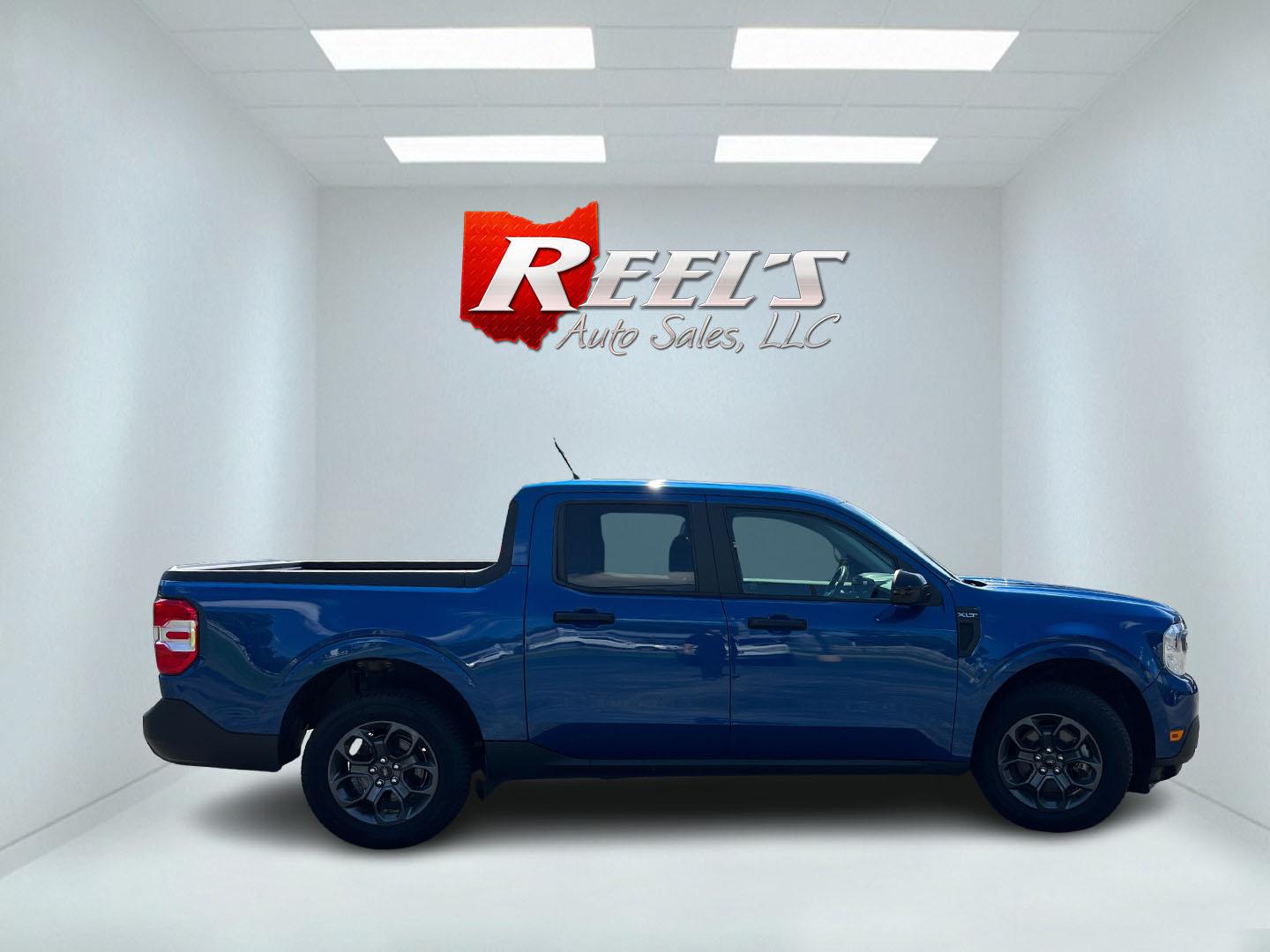 2024 Blue /Black Ford Maverick XLT (3FTTW8J98RR) with an 2.0L I4 DOHC 16V Turbo engine, Automatic transmission, located at 11115 Chardon Rd. , Chardon, OH, 44024, (440) 214-9705, 41.580246, -81.241943 - 2024 Ford Maverick XLT AWD – Compact Truck Convenience with Modern Features If you want a smaller truck that is easy to live with and still useful, this 2024 Ford Maverick XLT AWD is a strong match. The 2.0L EcoBoost engine and 8-speed automatic deliver responsive power and a solid 29 MPG highway- Photo#5