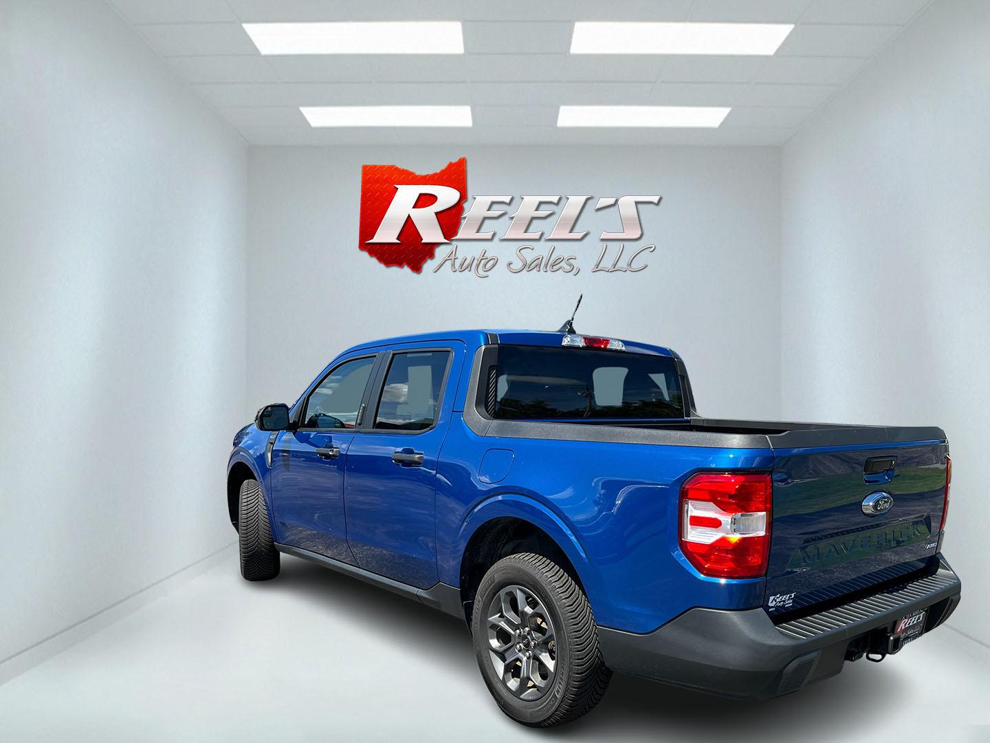 2024 Blue /Black Ford Maverick XLT (3FTTW8J98RR) with an 2.0L I4 DOHC 16V Turbo engine, Automatic transmission, located at 11115 Chardon Rd. , Chardon, OH, 44024, (440) 214-9705, 41.580246, -81.241943 - 2024 Ford Maverick XLT AWD – Compact Truck Convenience with Modern Features If you want a smaller truck that is easy to live with and still useful, this 2024 Ford Maverick XLT AWD is a strong match. The 2.0L EcoBoost engine and 8-speed automatic deliver responsive power and a solid 29 MPG highway- Photo#9