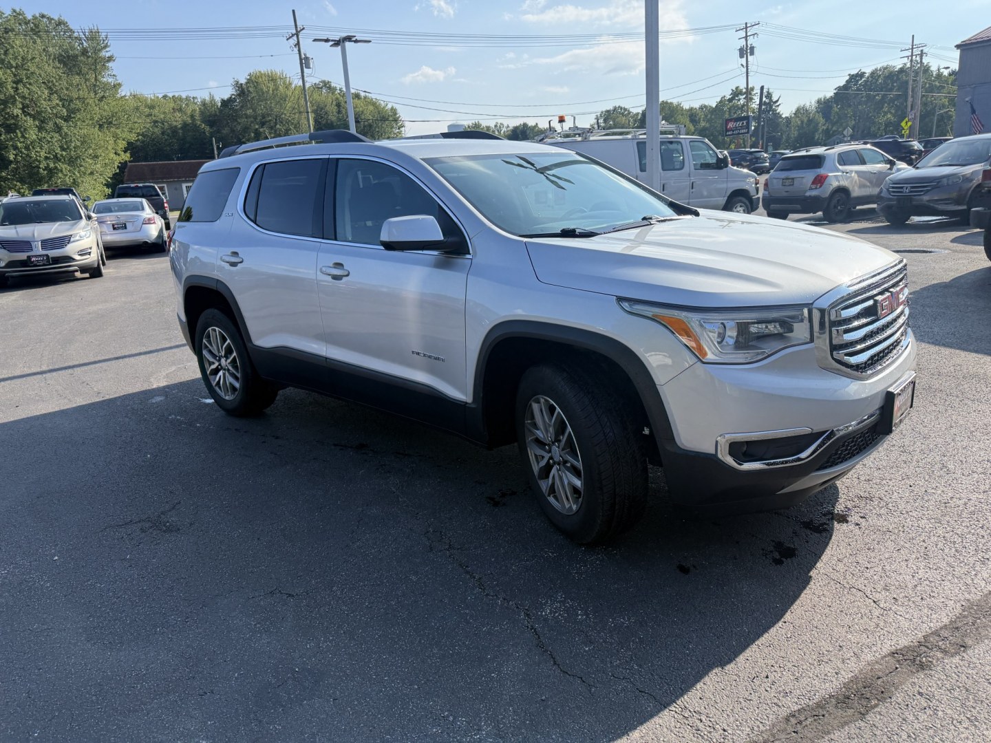 2019 Silver /Black GMC Acadia SLE-2 AWD (1GKKNSLS5KZ) with an 3.6L V6 DOHC 24V engine, Automatic transmission, located at 547 E. Main St., Orwell, OH, 44076, (440) 437-5893, 41.535435, -80.847855 - 2019 GMC Acadia SLE-2 AWD – Family-Ready Midsize SUV with V6 Power and One-Owner History If you need a midsize SUV with room, comfort, and all-weather capability, this 2019 GMC Acadia SLE-2 AWD is a strong option. The 3.6L V6 and 6-speed automatic deliver dependable power, while selectable AWD se- Photo#2