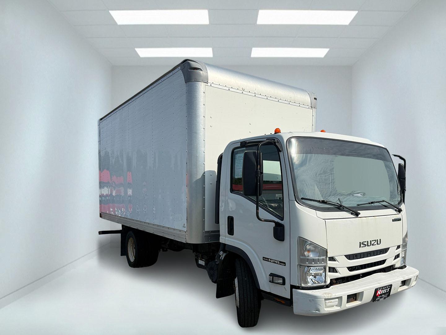2019 White /Gray Isuzu NPR HD - (54DC4W1B4KS) with an 6.0L V8 OHV 16V engine, Automatic transmission, located at 547 E. Main St., Orwell, OH, 44076, (440) 437-5893, 41.535435, -80.847855 - 2019 Isuzu NPR HD Box Truck – Straightforward Work Truck with One-Owner History If you need a dependable box truck for deliveries or job-site use, this 2019 Isuzu NPR HD is a practical option. The 6.0L Vortec V8 and 6-speed automatic deliver the power and durability expected in a commercial truck- Photo#3