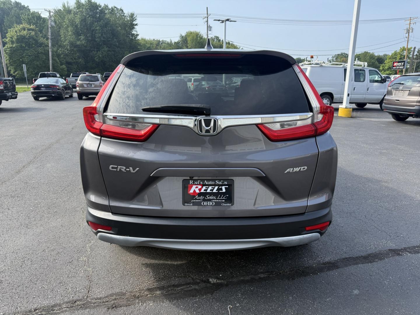 2018 Gray /Black Honda CR-V EX AWD (7FARW2H5XJE) with an 1.5L I4 16V DOHC TURBO engine, Automatic transmission, located at 547 E. Main St., Orwell, OH, 44076, (440) 437-5893, 41.535435, -80.847855 - 2018 Honda CR-V EX AWD – Efficient Compact SUV with One-Owner History and Everyday Comfort If you want a compact SUV that balances efficiency, comfort, and all-weather capability, this 2018 Honda CR-V EX AWD is a strong option. The 1.5L Turbocharged engine delivers responsive power and a solid 33- Photo#27