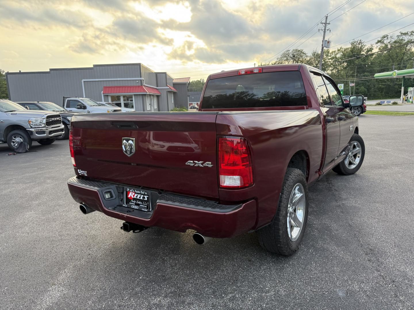 2016 Red /Black RAM 1500 Express Quad Cab 4WD (1C6RR7FT7GS) with an 5.7L V8 OHV 16V engine, Automatic transmission, located at 11115 Chardon Rd. , Chardon, OH, 44024, (440) 214-9705, 41.580246, -81.241943 - 2016 Ram 1500 Express Quad Cab 4WD – HEMI Power with Fresh Brakes and Solid Towing Capability If you need a full-size truck that is straightforward, capable, and ready to work, this 2016 Ram 1500 Express Quad Cab 4WD is a strong option. The 5.7L HEMI V8 and 8-speed automatic deliver dependable po- Photo#27