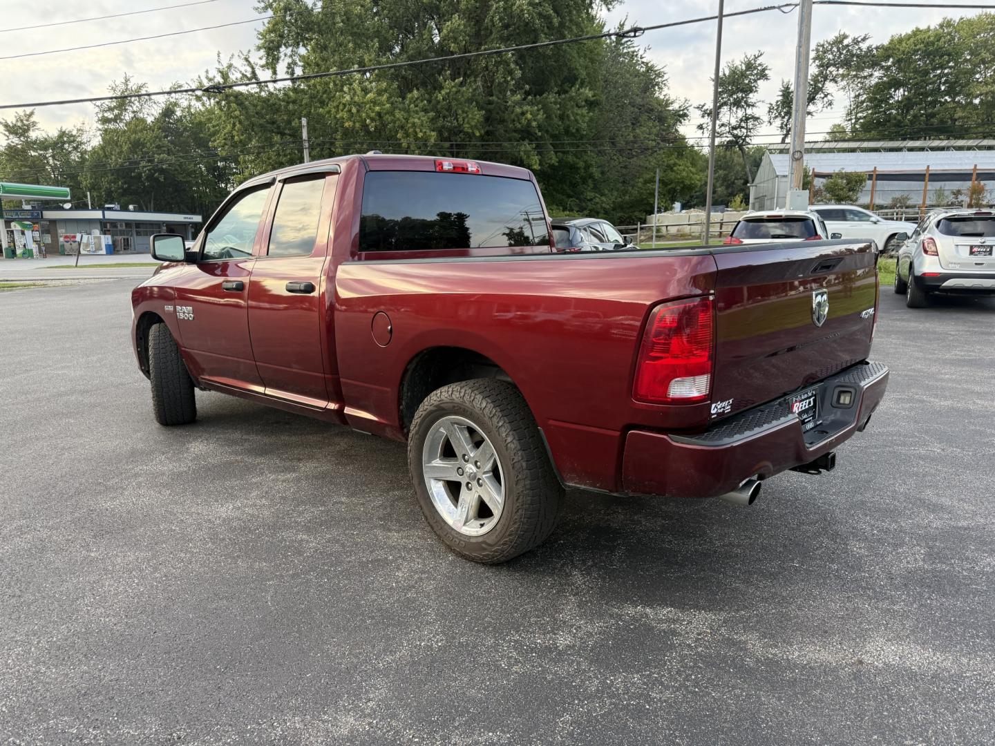 2016 Red /Black RAM 1500 Express Quad Cab 4WD (1C6RR7FT7GS) with an 5.7L V8 OHV 16V engine, Automatic transmission, located at 11115 Chardon Rd. , Chardon, OH, 44024, (440) 214-9705, 41.580246, -81.241943 - 2016 Ram 1500 Express Quad Cab 4WD – HEMI Power with Fresh Brakes and Solid Towing Capability If you need a full-size truck that is straightforward, capable, and ready to work, this 2016 Ram 1500 Express Quad Cab 4WD is a strong option. The 5.7L HEMI V8 and 8-speed automatic deliver dependable po- Photo#29