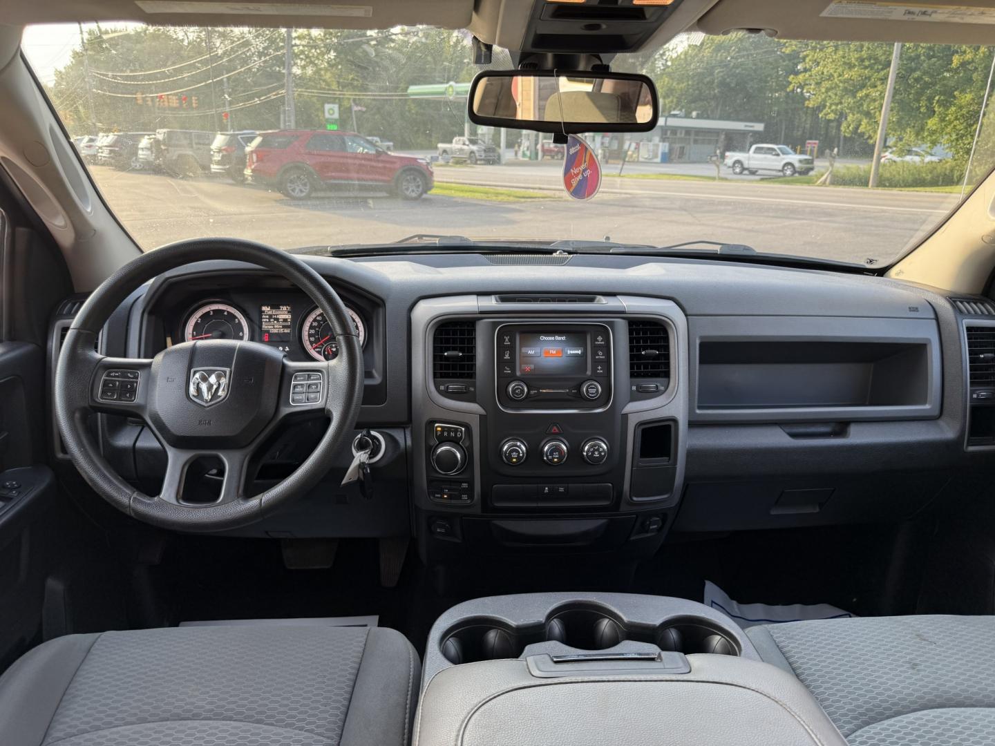2016 Red /Black RAM 1500 Express Quad Cab 4WD (1C6RR7FT7GS) with an 5.7L V8 OHV 16V engine, Automatic transmission, located at 11115 Chardon Rd. , Chardon, OH, 44024, (440) 214-9705, 41.580246, -81.241943 - 2016 Ram 1500 Express Quad Cab 4WD – HEMI Power with Fresh Brakes and Solid Towing Capability If you need a full-size truck that is straightforward, capable, and ready to work, this 2016 Ram 1500 Express Quad Cab 4WD is a strong option. The 5.7L HEMI V8 and 8-speed automatic deliver dependable po- Photo#25