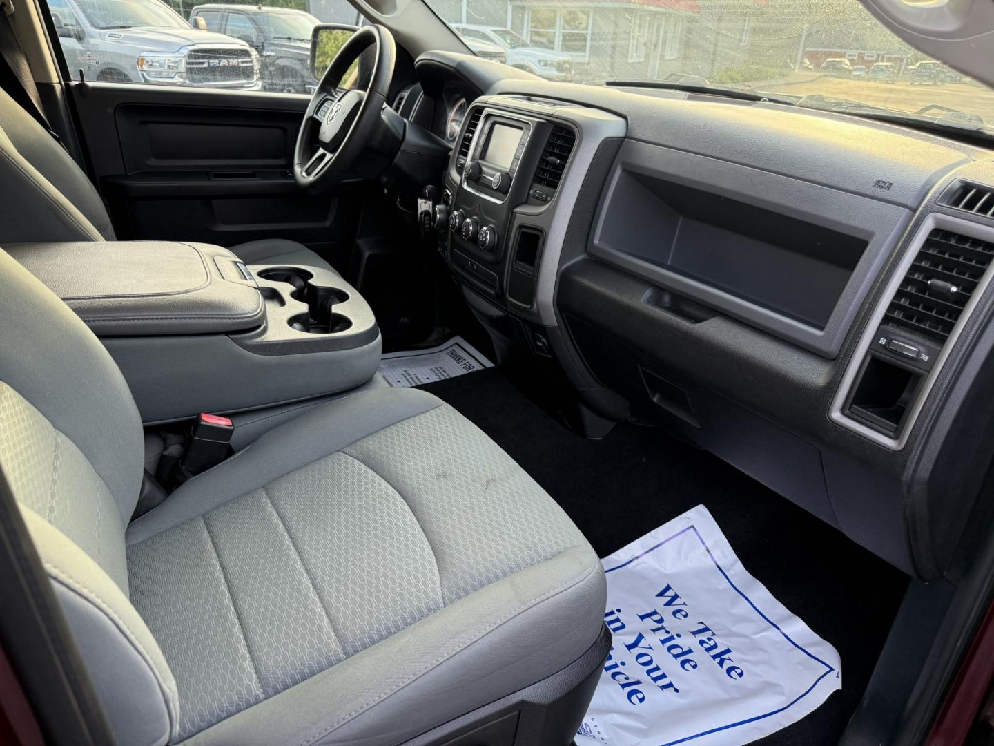 2016 Red /Black RAM 1500 Express Quad Cab 4WD (1C6RR7FT7GS) with an 5.7L V8 OHV 16V engine, Automatic transmission, located at 11115 Chardon Rd. , Chardon, OH, 44024, (440) 214-9705, 41.580246, -81.241943 - 2016 Ram 1500 Express Quad Cab 4WD – HEMI Power with Fresh Brakes and Solid Towing Capability If you need a full-size truck that is straightforward, capable, and ready to work, this 2016 Ram 1500 Express Quad Cab 4WD is a strong option. The 5.7L HEMI V8 and 8-speed automatic deliver dependable po- Photo#36