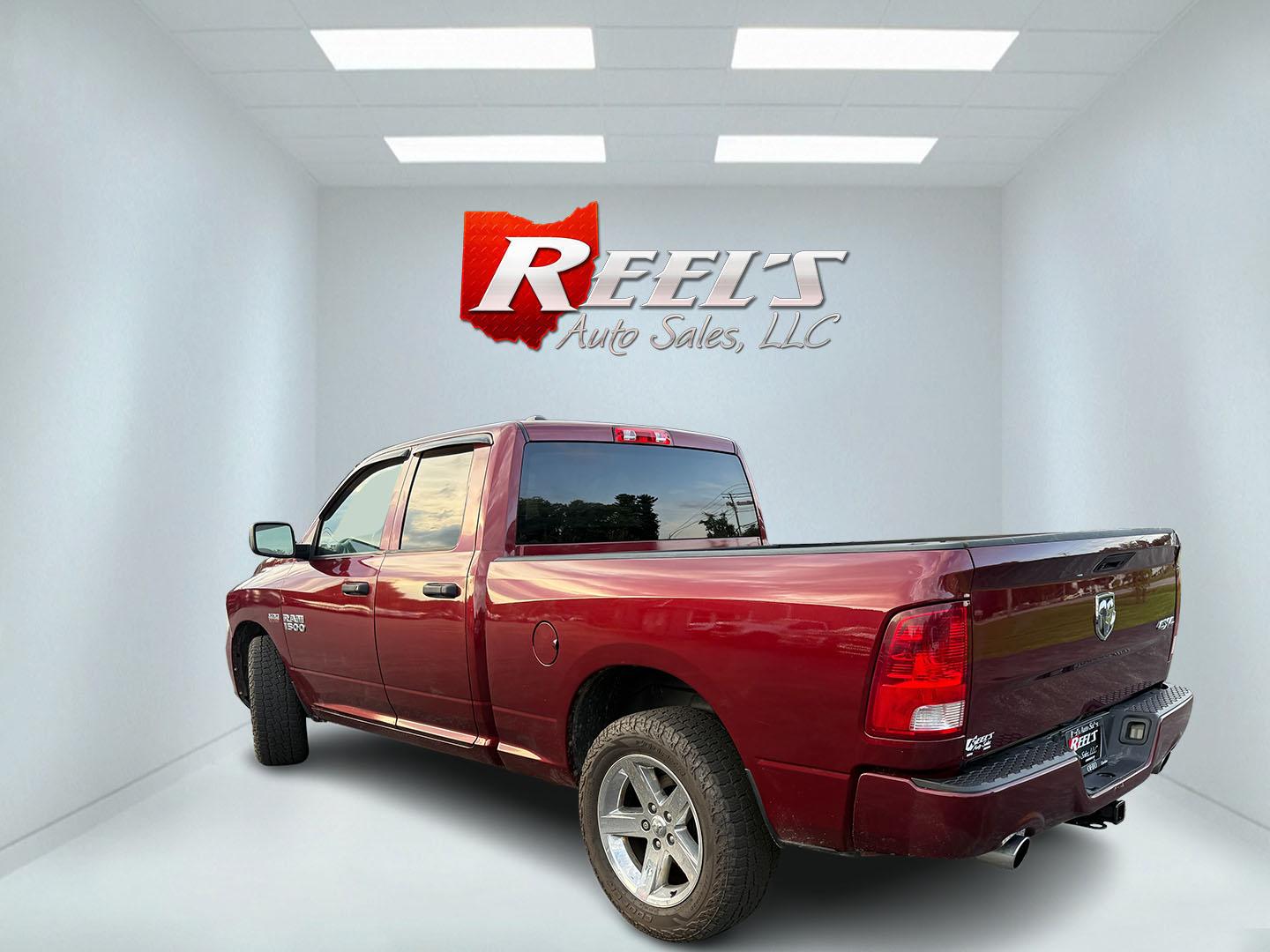 2016 Red /Black RAM 1500 Express Quad Cab 4WD (1C6RR7FT7GS) with an 5.7L V8 OHV 16V engine, Automatic transmission, located at 11115 Chardon Rd. , Chardon, OH, 44024, (440) 214-9705, 41.580246, -81.241943 - 2016 Ram 1500 Express Quad Cab 4WD – HEMI Power with Fresh Brakes and Solid Towing Capability If you need a full-size truck that is straightforward, capable, and ready to work, this 2016 Ram 1500 Express Quad Cab 4WD is a strong option. The 5.7L HEMI V8 and 8-speed automatic deliver dependable po- Photo#30
