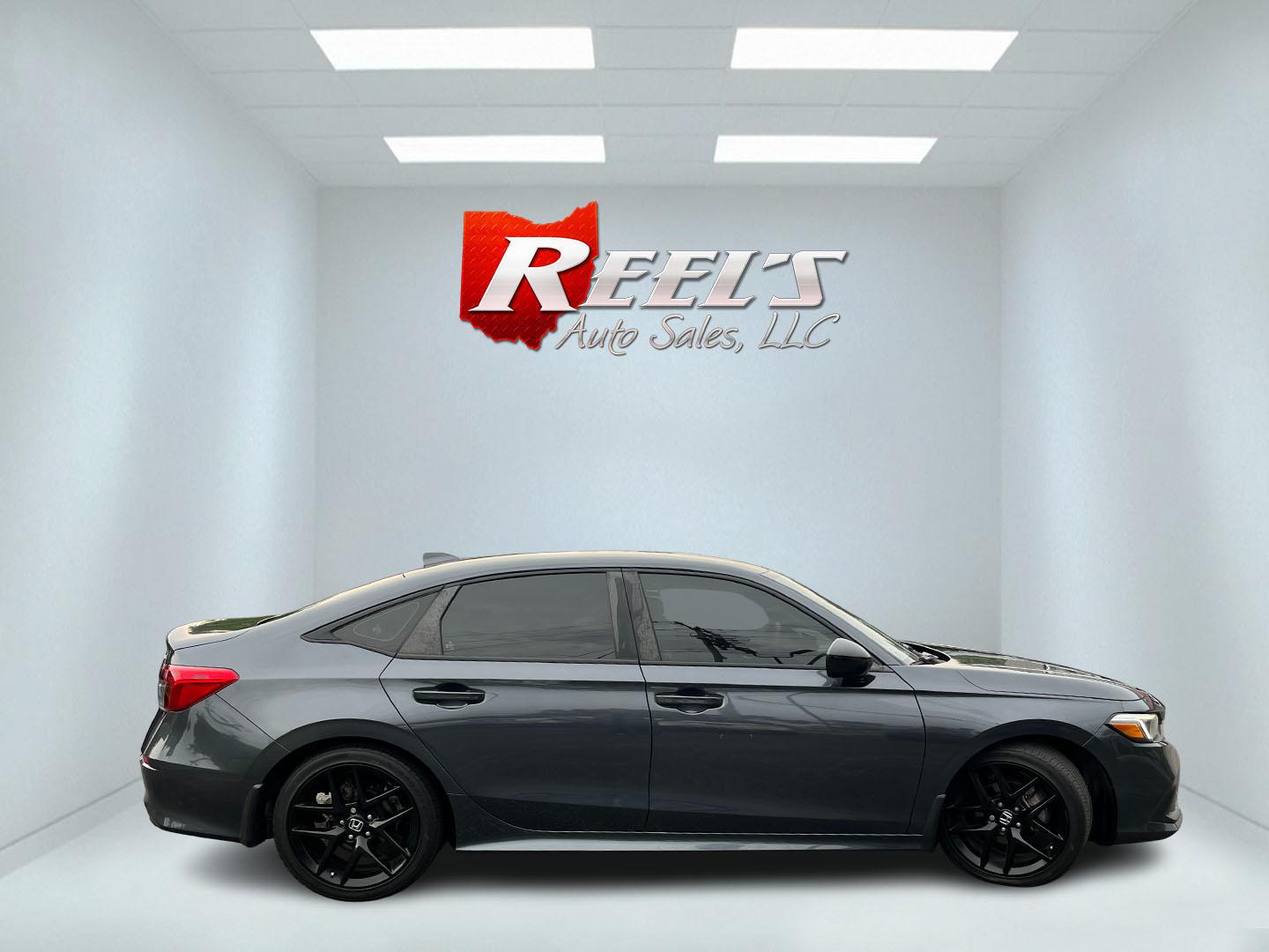 2024 Gray /Black Honda Civic Sport (2HGFE2F51RH) with an 2.0L I4 DOHC 16V engine, Automatc transmission, located at 11115 Chardon Rd. , Chardon, OH, 44024, (440) 214-9705, 41.580246, -81.241943 - 2024 Honda Civic Sport Sedan – Efficient, Current, and Easy to Live With If you want a compact sedan that feels new, efficient, and well equipped, this 2024 Honda Civic Sport is a strong option. The 2.0L engine delivers smooth everyday power and an impressive 40 MPG highway rating, while Sport an- Photo#6