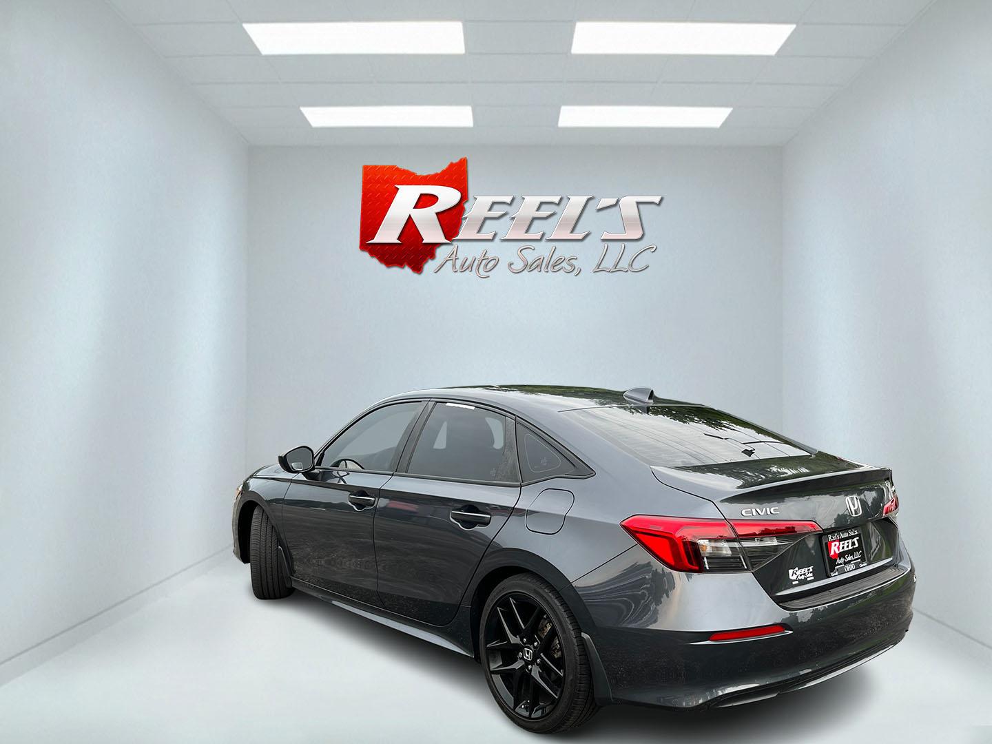 2024 Gray /Black Honda Civic Sport (2HGFE2F51RH) with an 2.0L I4 DOHC 16V engine, Automatc transmission, located at 11115 Chardon Rd. , Chardon, OH, 44024, (440) 214-9705, 41.580246, -81.241943 - 2024 Honda Civic Sport Sedan – Efficient, Current, and Easy to Live With If you want a compact sedan that feels new, efficient, and well equipped, this 2024 Honda Civic Sport is a strong option. The 2.0L engine delivers smooth everyday power and an impressive 40 MPG highway rating, while Sport an- Photo#10