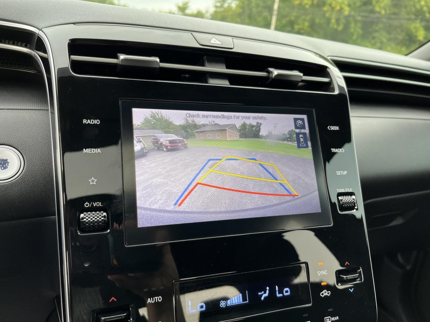 2022 Gray /Black Hyundai Santa Cruz SEL Premium AWD (5NTJDDAF7NH) with an 2.5L I4 DOHC 16V Turbo engine, Automatc transmission, located at 11115 Chardon Rd. , Chardon, OH, 44024, (440) 214-9705, 41.580246, -81.241943 - 2022 Hyundai Santa Cruz SEL Premium AWD – Compact Truck Convenience with Modern Features If you want the usefulness of a truck bed without the size of a full-size pickup, this 2022 Hyundai Santa Cruz SEL Premium AWD is a practical choice. The 2.5L Turbocharged engine and 8-speed automatic deliver- Photo#24