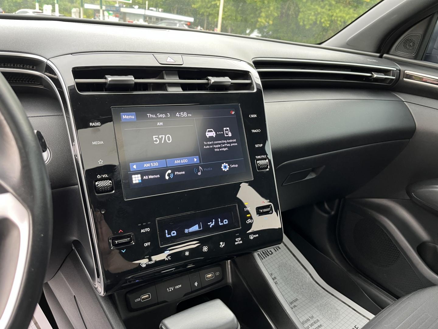 2022 Gray /Black Hyundai Santa Cruz SEL Premium AWD (5NTJDDAF7NH) with an 2.5L I4 DOHC 16V Turbo engine, Automatc transmission, located at 11115 Chardon Rd. , Chardon, OH, 44024, (440) 214-9705, 41.580246, -81.241943 - 2022 Hyundai Santa Cruz SEL Premium AWD – Compact Truck Convenience with Modern Features If you want the usefulness of a truck bed without the size of a full-size pickup, this 2022 Hyundai Santa Cruz SEL Premium AWD is a practical choice. The 2.5L Turbocharged engine and 8-speed automatic deliver- Photo#23