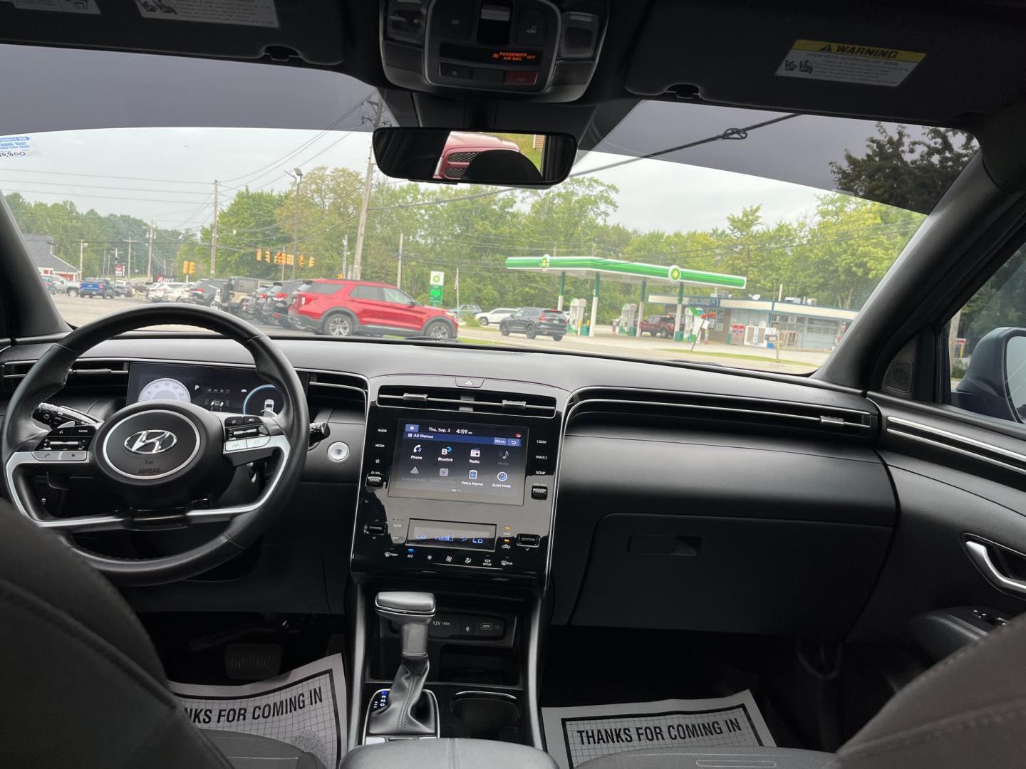 2022 Gray /Black Hyundai Santa Cruz SEL Premium AWD (5NTJDDAF7NH) with an 2.5L I4 DOHC 16V Turbo engine, Automatc transmission, located at 11115 Chardon Rd. , Chardon, OH, 44024, (440) 214-9705, 41.580246, -81.241943 - 2022 Hyundai Santa Cruz SEL Premium AWD – Compact Truck Convenience with Modern Features If you want the usefulness of a truck bed without the size of a full-size pickup, this 2022 Hyundai Santa Cruz SEL Premium AWD is a practical choice. The 2.5L Turbocharged engine and 8-speed automatic deliver- Photo#29