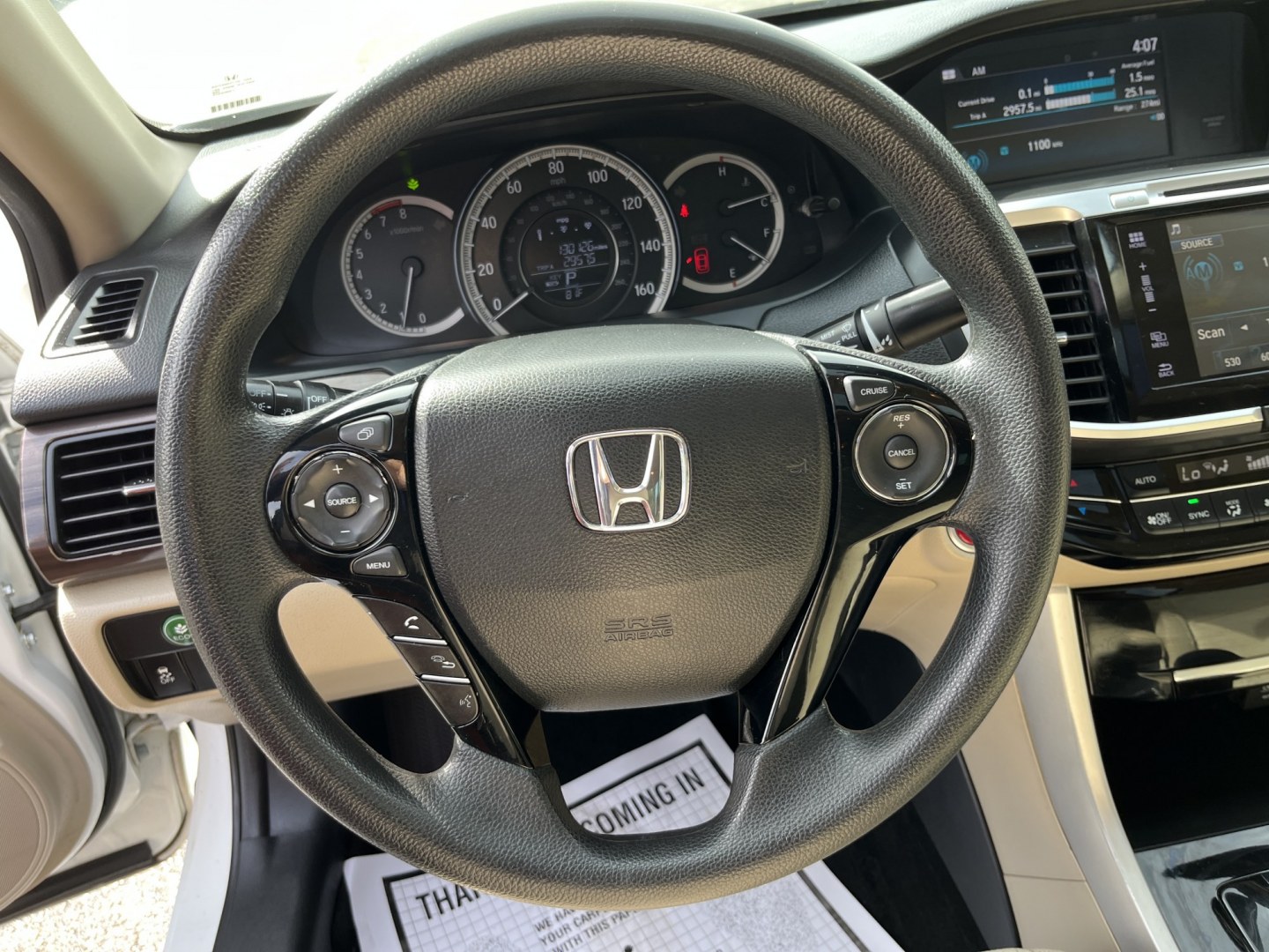 2017 White /Gray Honda Accord EX Sedan CVT (1HGCR2F7XHA) with an 2.4L I4 DOHC 16V engine, Automatic transmission, located at 11115 Chardon Rd. , Chardon, OH, 44024, (440) 214-9705, 41.580246, -81.241943 - 2017 Honda Accord EX – Efficient Midsize Comfort with Everyday Convenience If you want a midsize sedan that is easy to live with and still feels well equipped, this 2017 Honda Accord EX is a strong option. The reliable 2.4L K24 engine delivers smooth everyday power and an impressive 36 MPG highwa- Photo#19