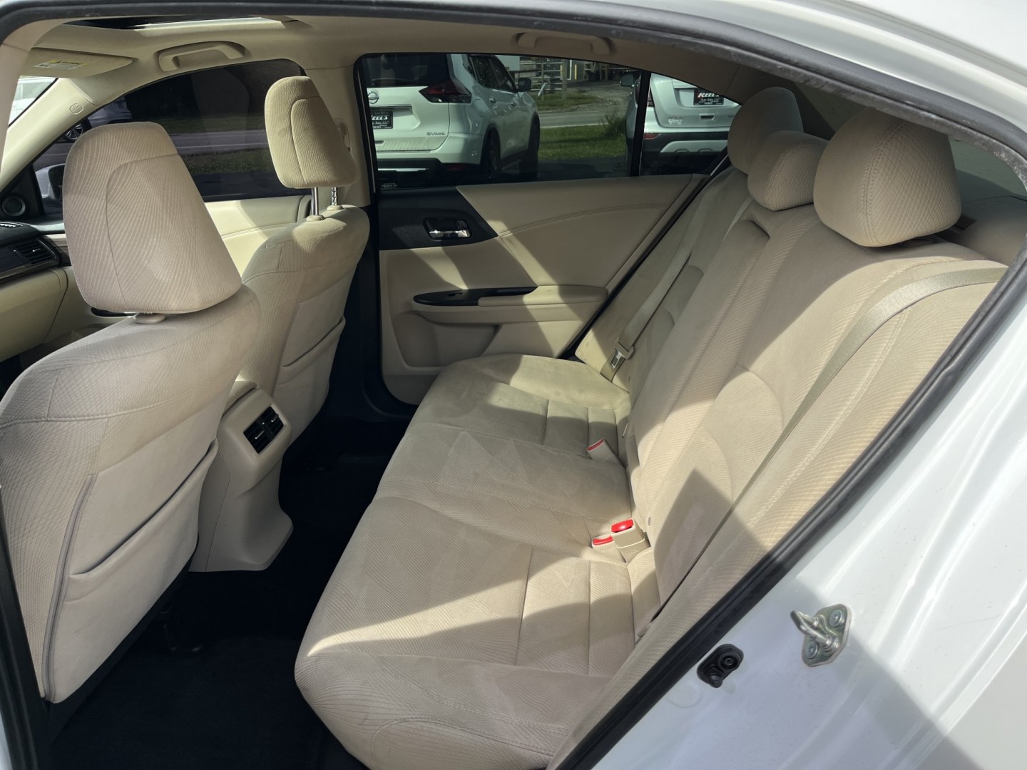 2017 White /Gray Honda Accord EX Sedan CVT (1HGCR2F7XHA) with an 2.4L I4 DOHC 16V engine, Automatic transmission, located at 11115 Chardon Rd. , Chardon, OH, 44024, (440) 214-9705, 41.580246, -81.241943 - 2017 Honda Accord EX – Efficient Midsize Comfort with Everyday Convenience If you want a midsize sedan that is easy to live with and still feels well equipped, this 2017 Honda Accord EX is a strong option. The reliable 2.4L K24 engine delivers smooth everyday power and an impressive 36 MPG highwa- Photo#29