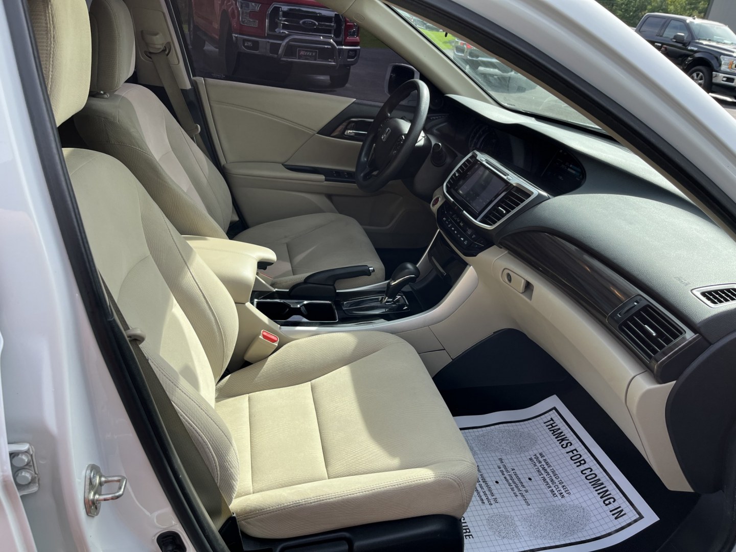 2017 White /Gray Honda Accord EX Sedan CVT (1HGCR2F7XHA) with an 2.4L I4 DOHC 16V engine, Automatic transmission, located at 11115 Chardon Rd. , Chardon, OH, 44024, (440) 214-9705, 41.580246, -81.241943 - 2017 Honda Accord EX – Efficient Midsize Comfort with Everyday Convenience If you want a midsize sedan that is easy to live with and still feels well equipped, this 2017 Honda Accord EX is a strong option. The reliable 2.4L K24 engine delivers smooth everyday power and an impressive 36 MPG highwa- Photo#34
