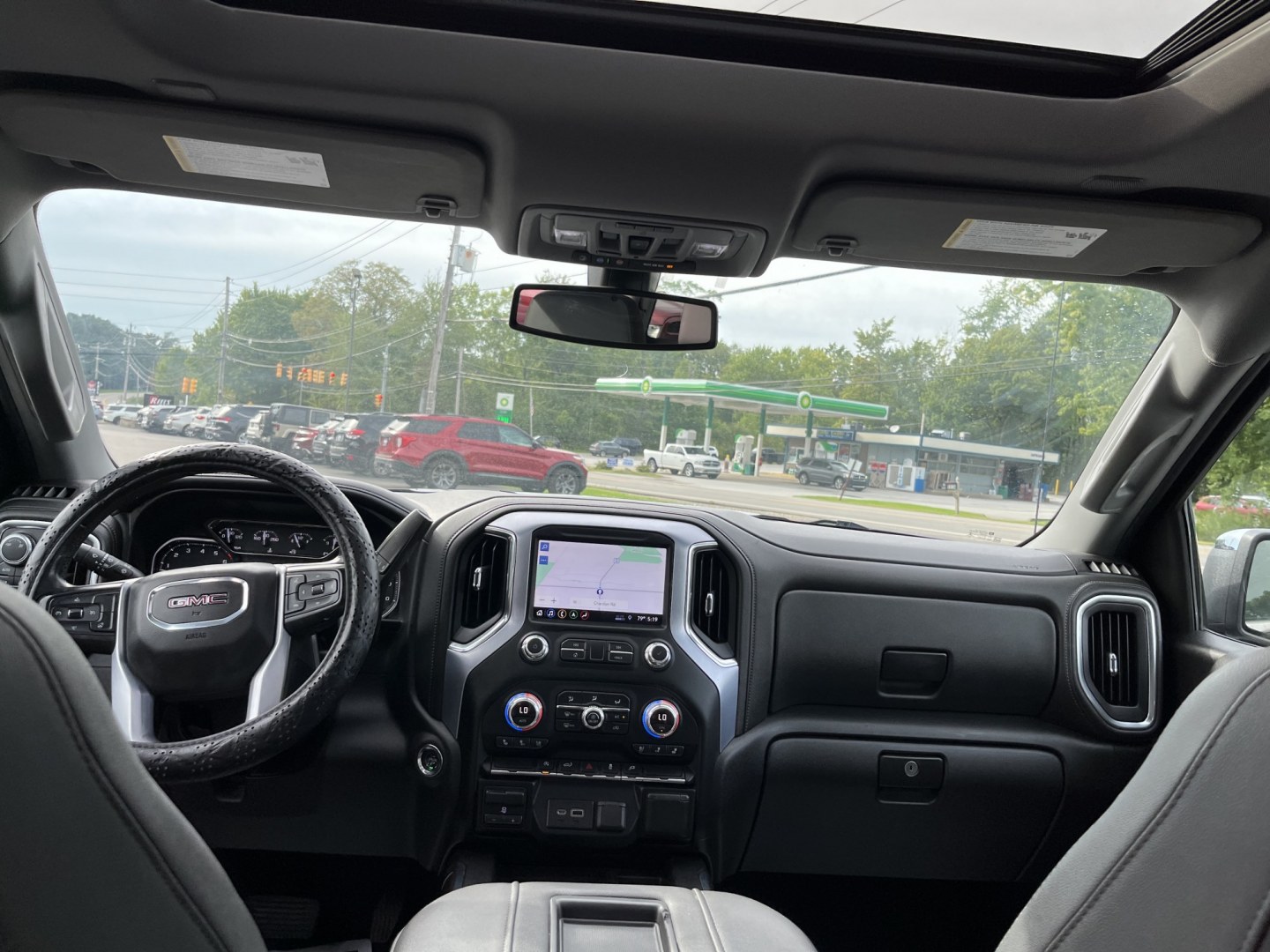 2019 Blue /Black GMC Sierra 1500 SLT Crew Cab 4WD (1GTU9DED4KZ) with an 5.3L V8 OHV 16V engine, Automatic transmission, located at 11115 Chardon Rd. , Chardon, OH, 44024, (440) 214-9705, 41.580246, -81.241943 - 2019 GMC Sierra 1500 SLT Crew Cab 4WD – Strong V8 Capability with Premium Comfort and One-Owner History If you want a full-size truck that can work hard and still feel well equipped, this 2019 GMC Sierra 1500 SLT Crew Cab 4WD is a strong option. The 5.3L EcoTec3 V8 and 8-speed automatic deliver d- Photo#32