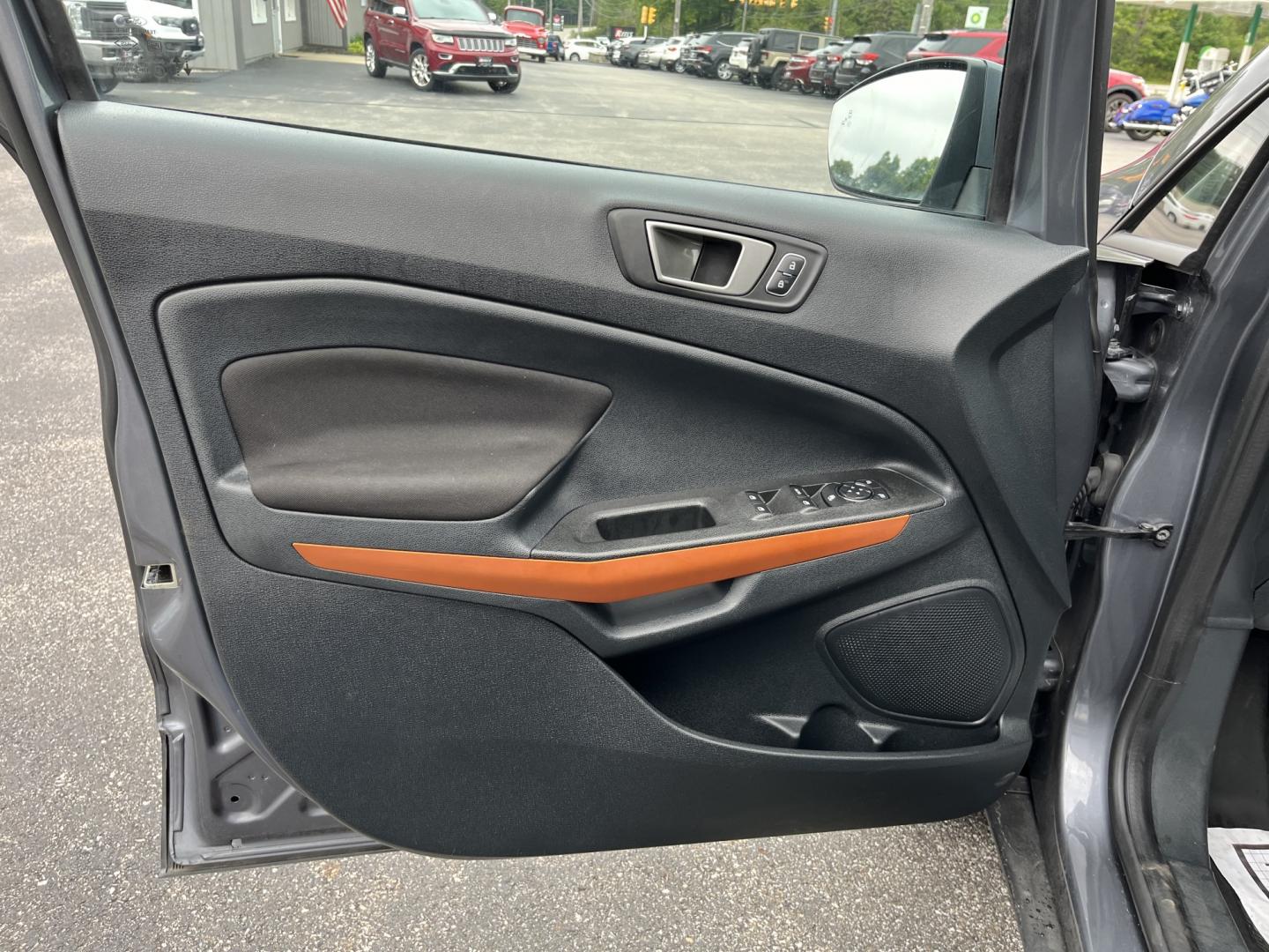 2021 Gray /Black Ford EcoSport SE AWD (MAJ6S3GLXMC) with an 2.0L I4 DOHC 16V engine, Automatc transmission, located at 11115 Chardon Rd. , Chardon, OH, 44024, (440) 214-9705, 41.580246, -81.241943 - 2021 Ford EcoSport SE 4WD – Compact Convenience with All-Weather Capability and One-Owner History If you want a smaller SUV that is easy to park and still useful year-round, this 2021 Ford EcoSport SE 4WD is a practical choice. The 2.0L Duratec engine and 6-speed automatic deliver smooth everyday- Photo#16