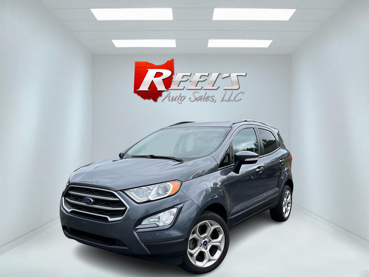 2021 Gray /Black Ford EcoSport SE AWD (MAJ6S3GLXMC) with an 2.0L I4 DOHC 16V engine, Automatc transmission, located at 11115 Chardon Rd. , Chardon, OH, 44024, (440) 214-9705, 41.580246, -81.241943 - 2021 Ford EcoSport SE 4WD – Compact Convenience with All-Weather Capability and One-Owner History If you want a smaller SUV that is easy to park and still useful year-round, this 2021 Ford EcoSport SE 4WD is a practical choice. The 2.0L Duratec engine and 6-speed automatic deliver smooth everyday- Photo#0