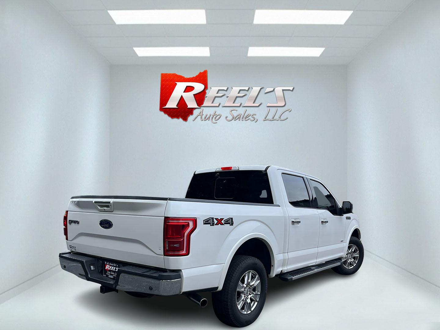 2015 White /Black Ford F-150 Lariat SuperCrew 5.5-ft. Bed 4WD (1FTEW1EG5FK) with an 3.5L V6 Twin Turbo engine, Automatc transmission, located at 11115 Chardon Rd. , Chardon, OH, 44024, (440) 214-9705, 41.580246, -81.241943 - 2015 Ford F-150 Lariat Crew Cab 4WD – Premium EcoBoost Power with Strong Towing Capability If you want an F-150 that feels well equipped and ready for real work, this 2015 Ford F-150 Lariat Crew Cab 4WD is a strong option. The 3.5L Twin-Turbo EcoBoost V6 and 6-speed automatic deliver dependable p- Photo#7