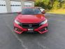 2021 Red /Black Honda Civic Sport Hatchback CVT (SHHFK7H42MU) with an 1.5L I4 16V DOHC TURBO engine, Automatic transmission, located at 547 E. Main St., Orwell, OH, 44076, (440) 437-5893, 41.535435, -80.847855 - 2021 Honda Civic Hatchback Sport – Efficient, Sporty, and Easy to Live With If you want a compact hatchback that feels current, efficient, and enjoyable to drive, this 2021 Honda Civic Hatchback Sport is a strong option. The 1.5L Turbocharged engine delivers responsive power and an impressive 40- Photo#1