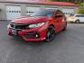 2021 Red /Black Honda Civic Sport Hatchback CVT (SHHFK7H42MU) with an 1.5L I4 16V DOHC TURBO engine, Automatic transmission, located at 547 E. Main St., Orwell, OH, 44076, (440) 437-5893, 41.535435, -80.847855 - 2021 Honda Civic Hatchback Sport – Efficient, Sporty, and Easy to Live With If you want a compact hatchback that feels current, efficient, and enjoyable to drive, this 2021 Honda Civic Hatchback Sport is a strong option. The 1.5L Turbocharged engine delivers responsive power and an impressive 40- Photo#0