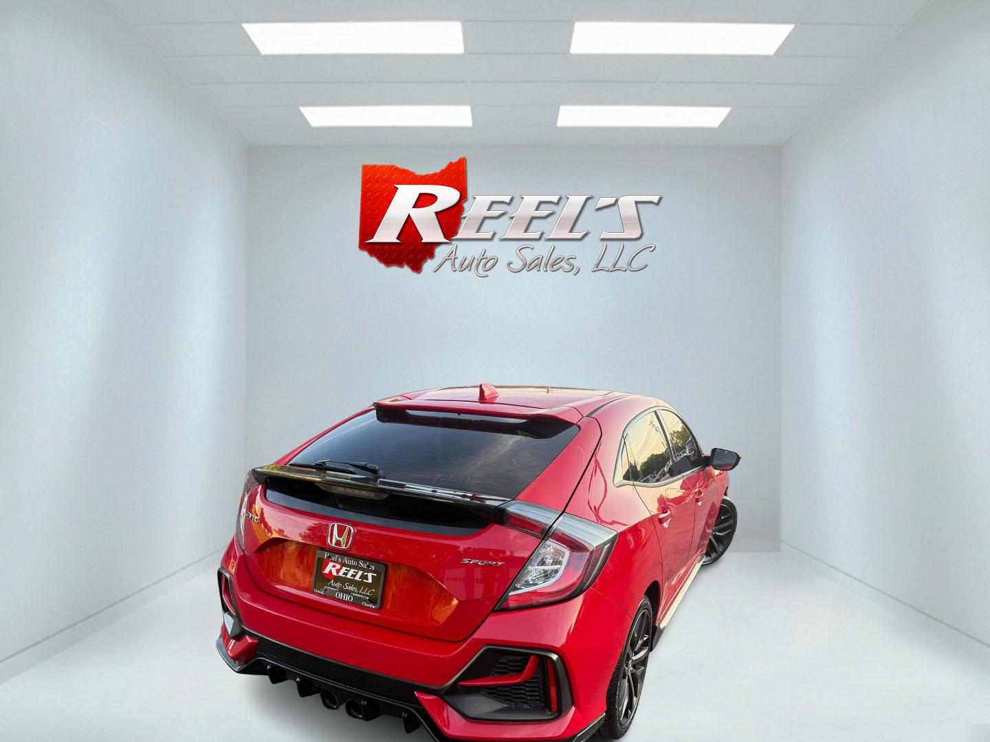 2021 Red /Black Honda Civic Sport Hatchback CVT (SHHFK7H42MU) with an 1.5L I4 16V DOHC TURBO engine, Automatic transmission, located at 547 E. Main St., Orwell, OH, 44076, (440) 437-5893, 41.535435, -80.847855 - 2021 Honda Civic Hatchback Sport – Efficient, Sporty, and Easy to Live With If you want a compact hatchback that feels current, efficient, and enjoyable to drive, this 2021 Honda Civic Hatchback Sport is a strong option. The 1.5L Turbocharged engine delivers responsive power and an impressive 40- Photo#20