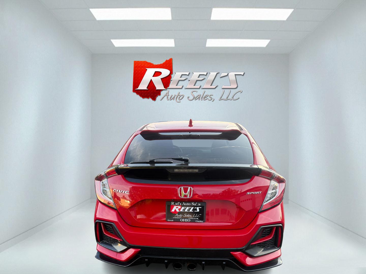 2021 Red /Black Honda Civic Sport Hatchback CVT (SHHFK7H42MU) with an 1.5L I4 16V DOHC TURBO engine, Automatic transmission, located at 547 E. Main St., Orwell, OH, 44076, (440) 437-5893, 41.535435, -80.847855 - 2021 Honda Civic Hatchback Sport – Efficient, Sporty, and Easy to Live With If you want a compact hatchback that feels current, efficient, and enjoyable to drive, this 2021 Honda Civic Hatchback Sport is a strong option. The 1.5L Turbocharged engine delivers responsive power and an impressive 40- Photo#21
