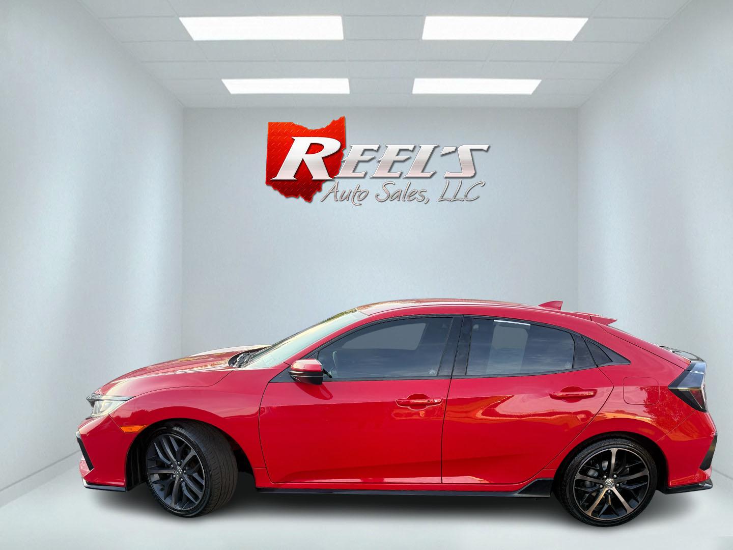 2021 Red /Black Honda Civic Sport Hatchback CVT (SHHFK7H42MU) with an 1.5L I4 16V DOHC TURBO engine, Automatic transmission, located at 547 E. Main St., Orwell, OH, 44076, (440) 437-5893, 41.535435, -80.847855 - 2021 Honda Civic Hatchback Sport – Efficient, Sporty, and Easy to Live With If you want a compact hatchback that feels current, efficient, and enjoyable to drive, this 2021 Honda Civic Hatchback Sport is a strong option. The 1.5L Turbocharged engine delivers responsive power and an impressive 40- Photo#24