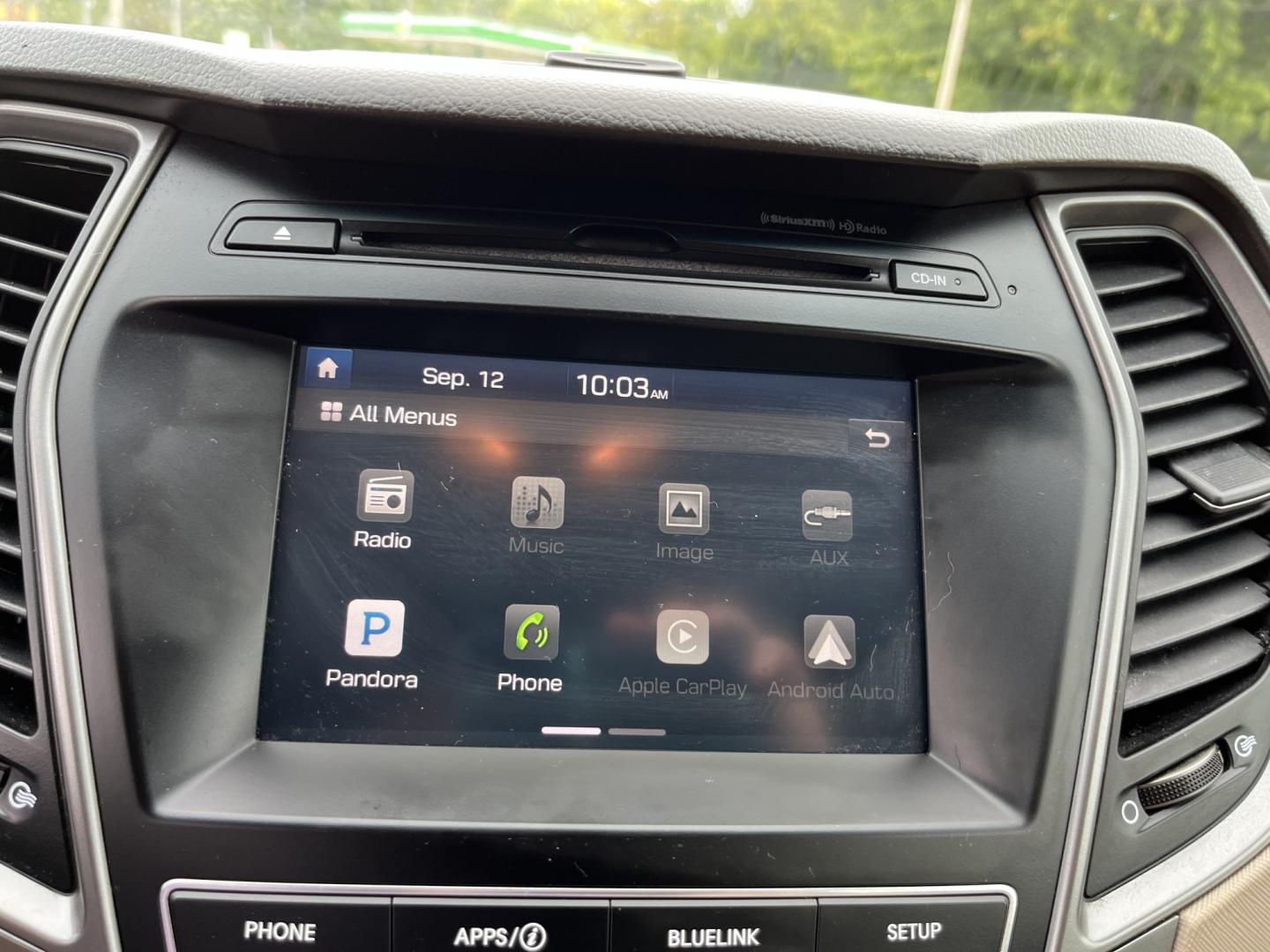 2017 Black /Tan Hyundai Santa Fe Sport 2.4 AWD (5NMZUDLB8HH) with an 2.4L I4 DOHC 16V engine, Automatc transmission, located at 11115 Chardon Rd. , Chardon, OH, 44024, (440) 214-9705, 41.580246, -81.241943 - 2017 Hyundai Santa Fe Sport AWD – Everyday Space with All-Weather Confidence Looking for a midsize SUV that stays useful without becoming complicated? This 2017 Hyundai Santa Fe Sport AWD is built for that kind of driving. The 2.4L GDI engine and 6-speed automatic give you smooth, dependable powe- Photo#23