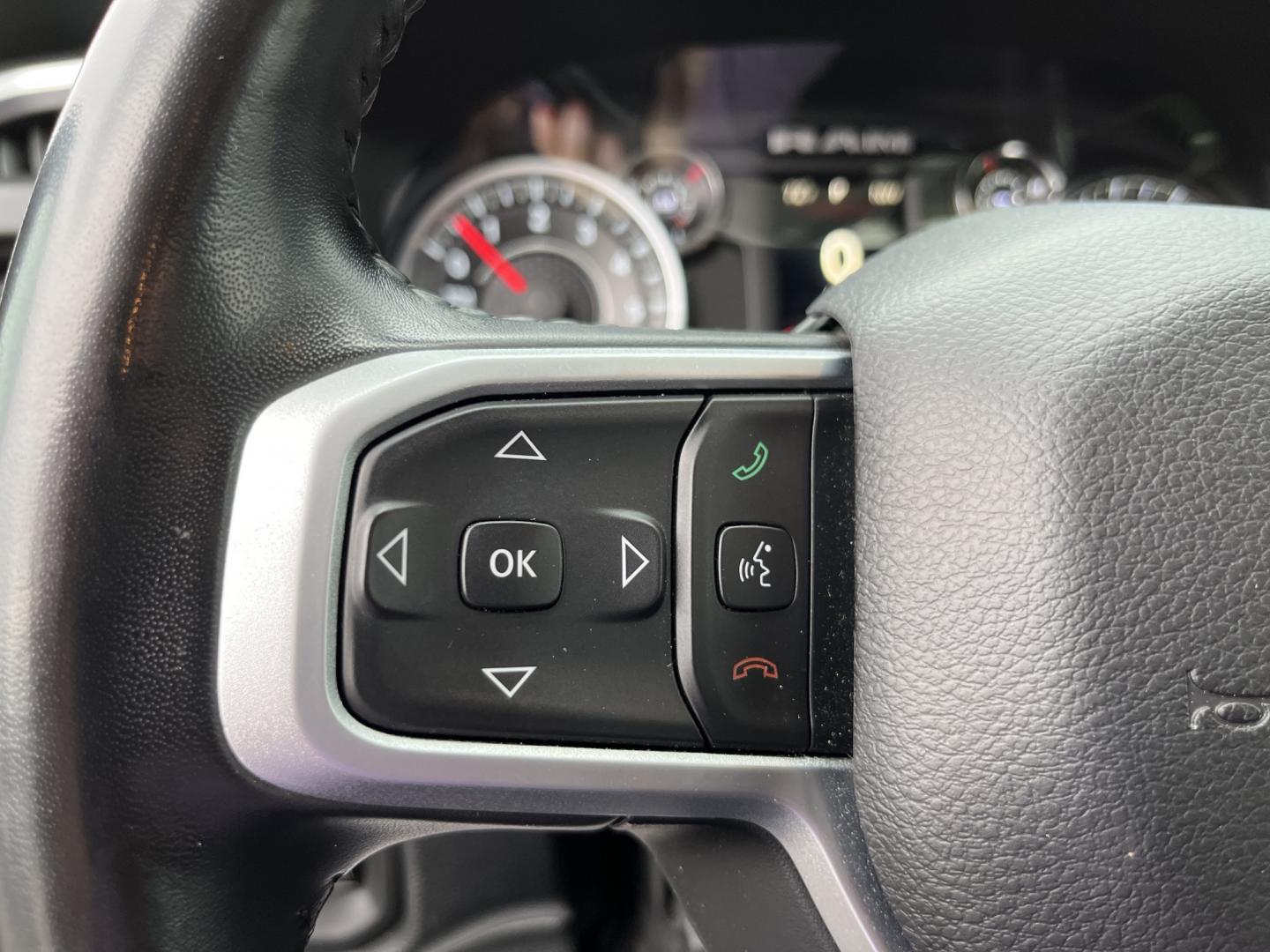 2021 Gray /Black RAM 1500 Big Horn Quad Cab 4WD (1C6SRFBT1MN) with an 5.7L V8 OHV 16V engine, Automatc transmission, located at 11115 Chardon Rd. , Chardon, OH, 44024, (440) 214-9705, 41.580246, -81.241943 - 2021 Ram 1500 Big Horn Quad Cab 4WD – HEMI Strength with Real Towing Capability This is a truck built to earn its keep. The 2021 Ram 1500 Big Horn Quad Cab 4WD pairs the proven 5.7L HEMI V8 with an 8-speed automatic, 3.21 gearing, and on-demand 4WD to deliver a strong 8,310 lb towing capacity. It- Photo#19