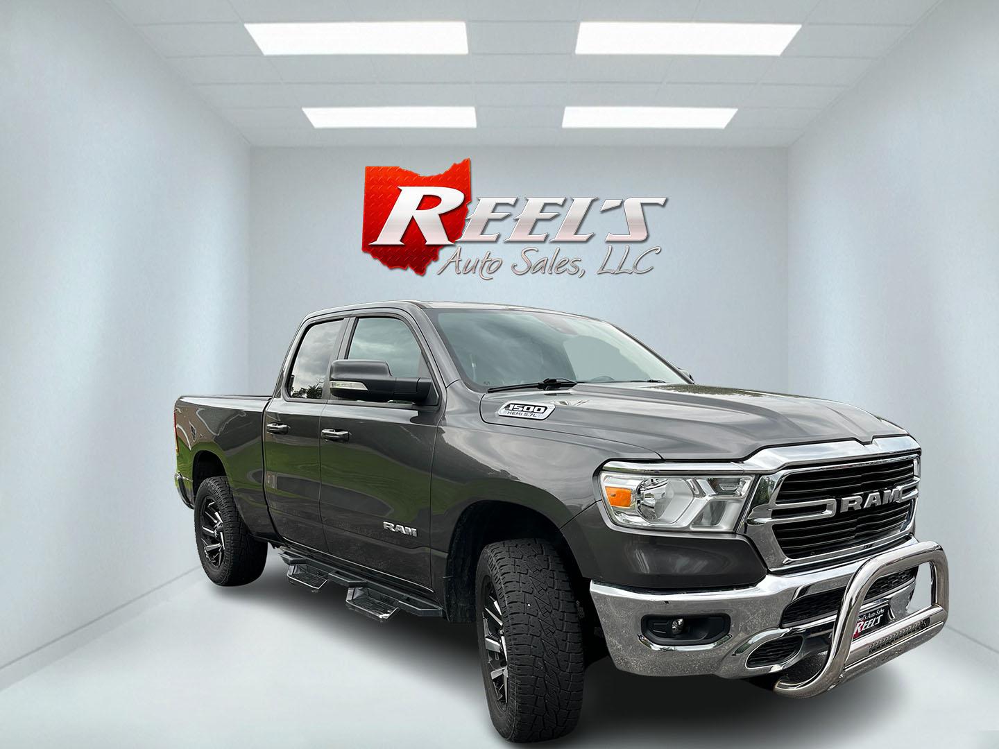 2021 Gray /Black RAM 1500 Big Horn Quad Cab 4WD (1C6SRFBT1MN) with an 5.7L V8 OHV 16V engine, Automatc transmission, located at 11115 Chardon Rd. , Chardon, OH, 44024, (440) 214-9705, 41.580246, -81.241943 - 2021 Ram 1500 Big Horn Quad Cab 4WD – HEMI Strength with Real Towing Capability This is a truck built to earn its keep. The 2021 Ram 1500 Big Horn Quad Cab 4WD pairs the proven 5.7L HEMI V8 with an 8-speed automatic, 3.21 gearing, and on-demand 4WD to deliver a strong 8,310 lb towing capacity. It- Photo#2