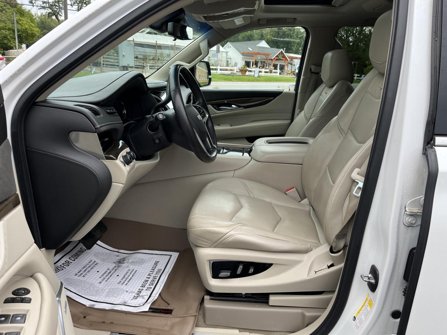 2020 White /White Cadillac Escalade Premium Luxury 4WD (1GYS4CKJ3LR) with an 6.2L V8 OHV 16V engine, Automatc transmission, located at 11115 Chardon Rd. , Chardon, OH, 44024, (440) 214-9705, 41.580246, -81.241943 - 2020 Cadillac Escalade Premium Luxury 4WD – Flagship Presence with Quiet Confidence Some SUVs are bought for space. This one is bought because it makes an impression the moment it arrives. The 2020 Cadillac Escalade Premium Luxury 4WD carries the kind of presence that still turns heads — long,- Photo#19