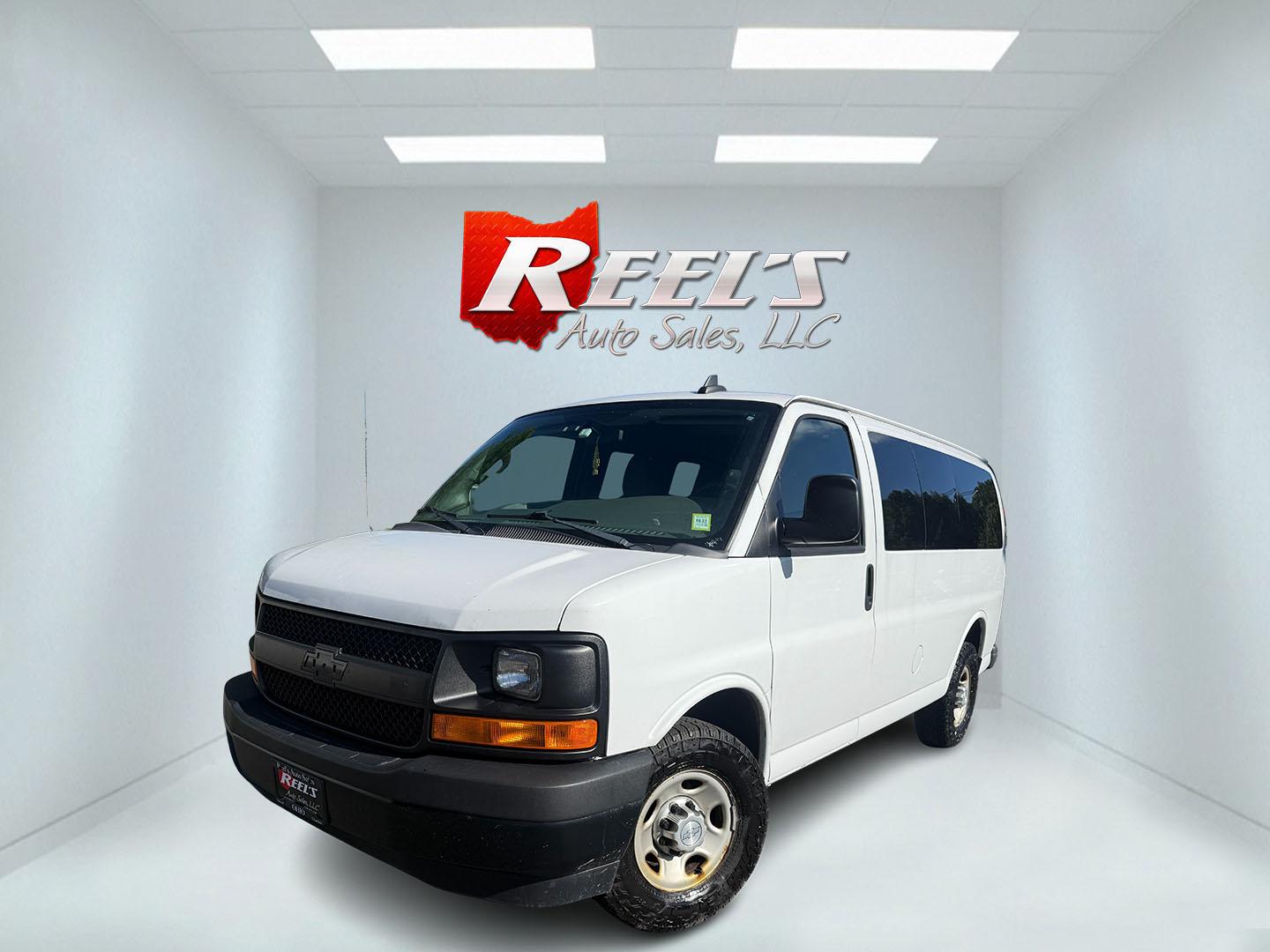 2017 White /Gray Chevrolet Express LS 2500 (1GAWGEFF5H1) with an 4.8L V8 FFV engine, Automatic transmission, located at 547 E. Main St., Orwell, OH, 44076, (440) 437-5893, 41.535435, -80.847855 - 2017 Chevrolet Express G2500 LS Wagon – 12-Passenger Room Built for Large Families If you need to move a lot of people comfortably and reliably, this 2017 Chevrolet Express G2500 LS Wagon is built for that job. With 12-passenger seating, it is an excellent fit for large families and Amish-country- Photo#0